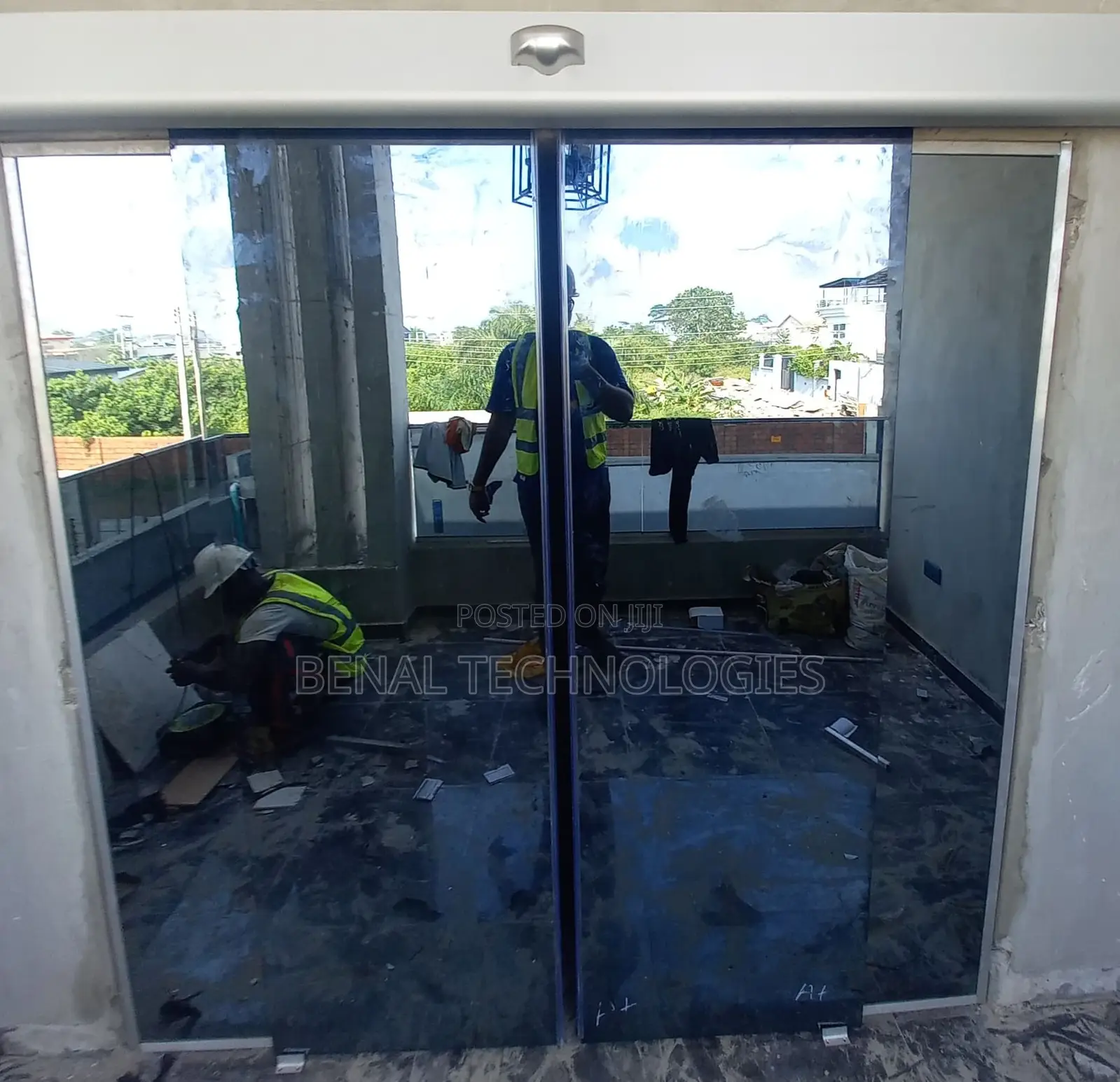 Motion-Triggered Glass Door