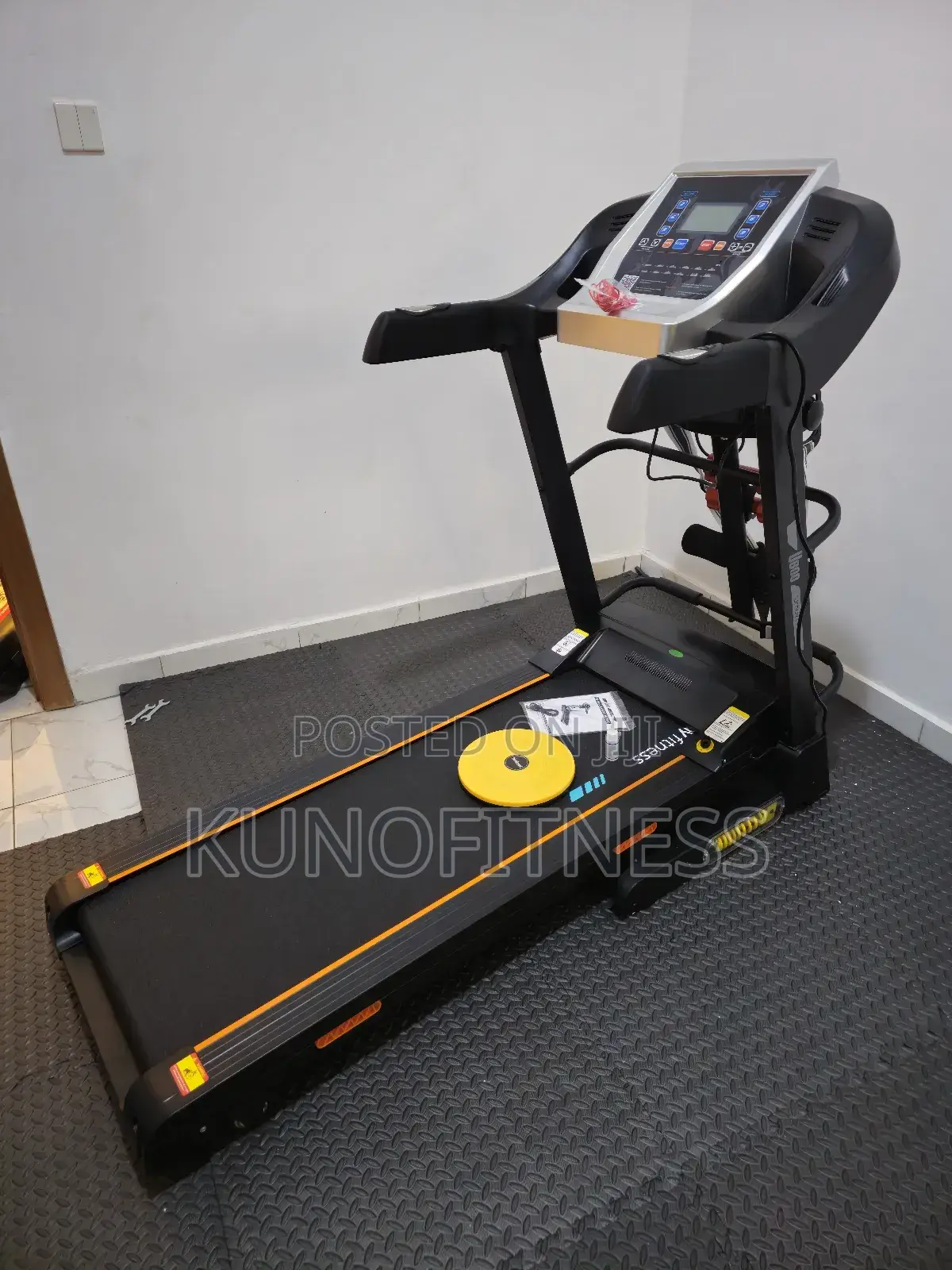 2HP Treadmill With Auto Incline, Dumbbells Massager