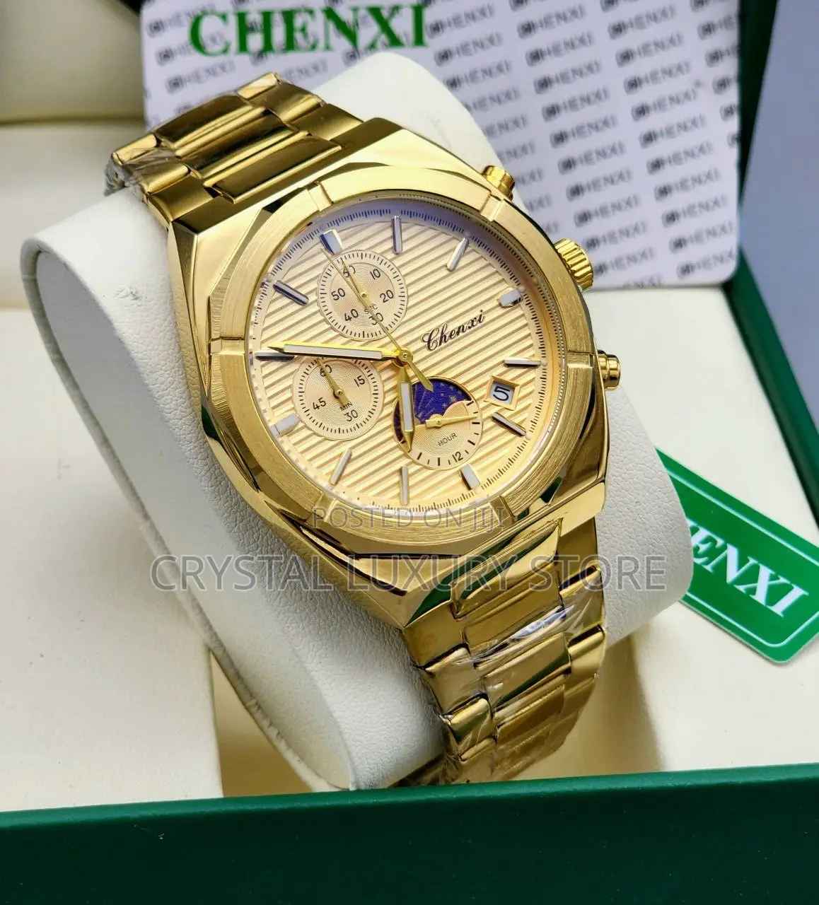 Chenxi Quality Luxury Men Chain Wristwatch
