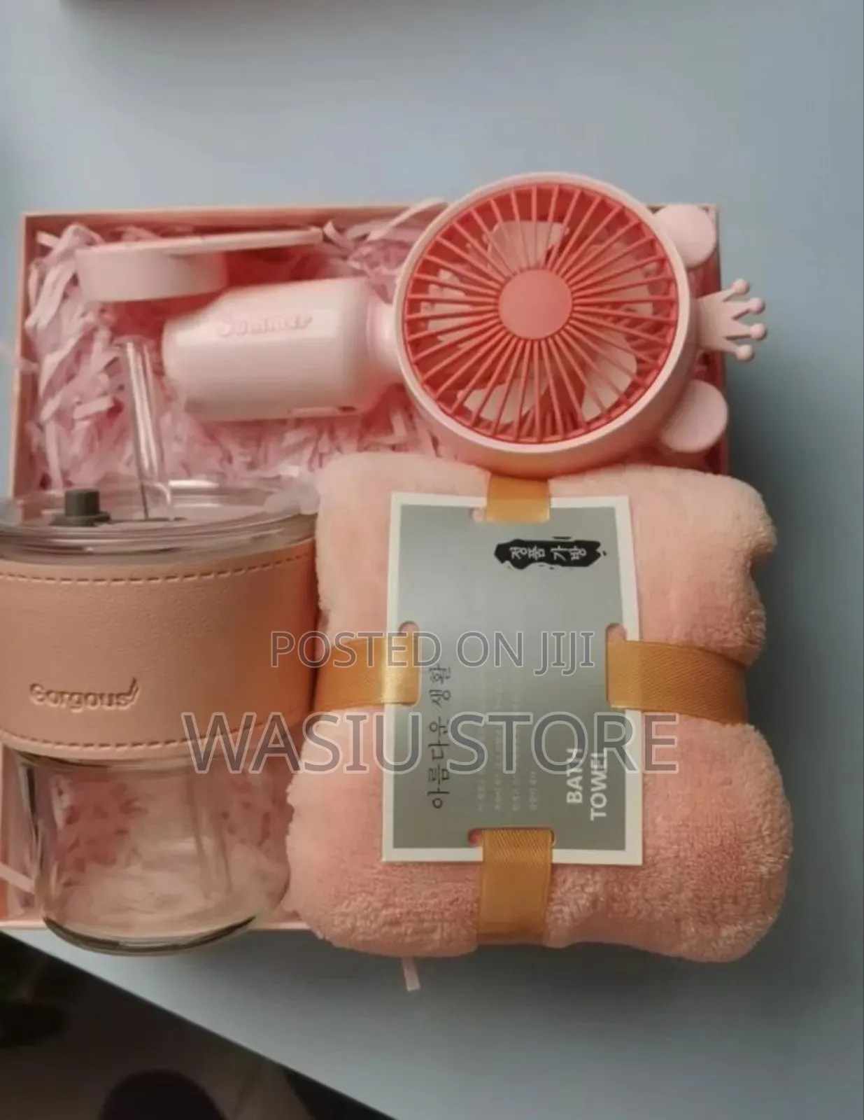 3 in 1 Gift Pack (Mini Fan, Cup and Towel)