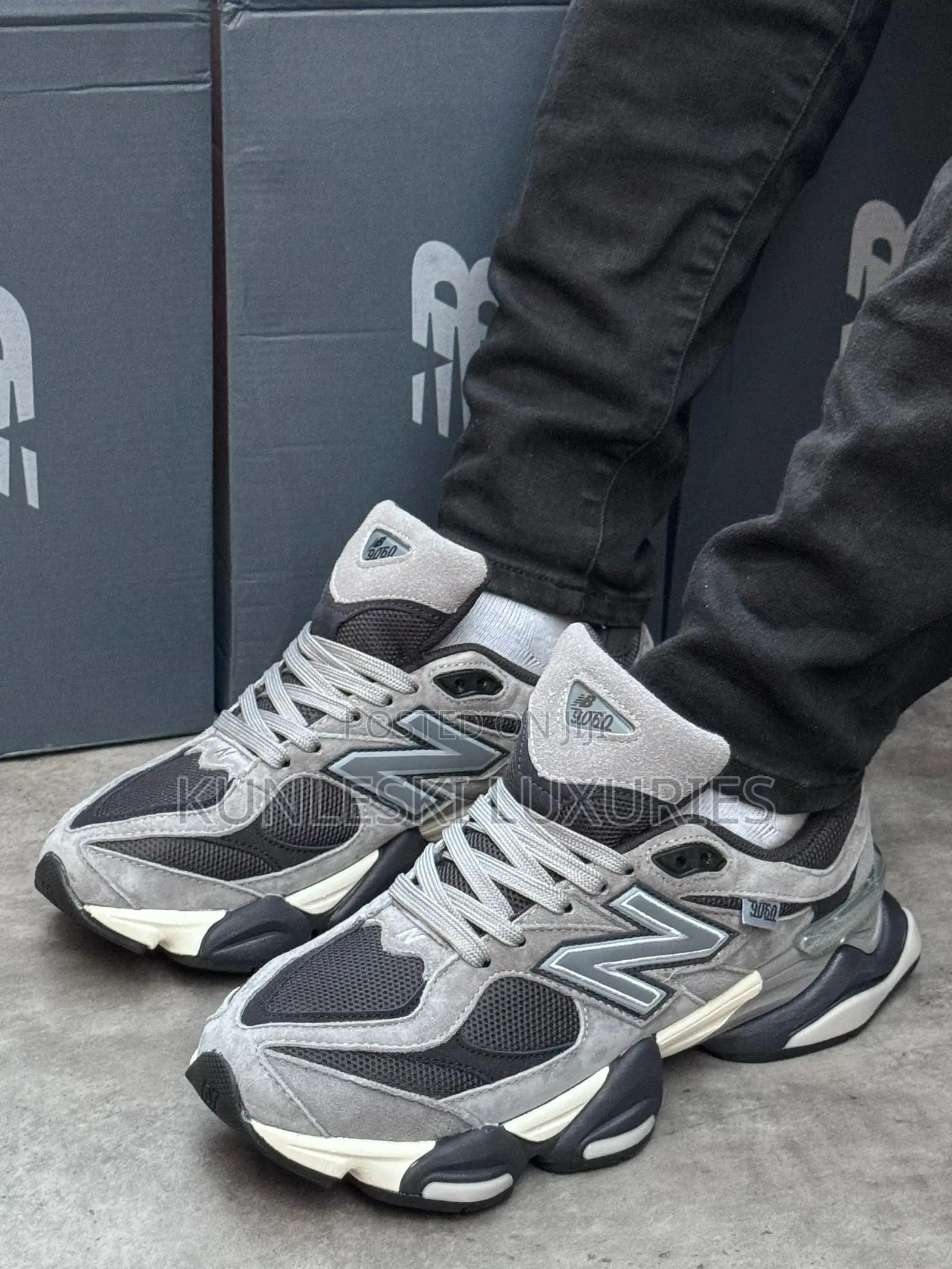 Original New Balance 9060 Grey Sneakers