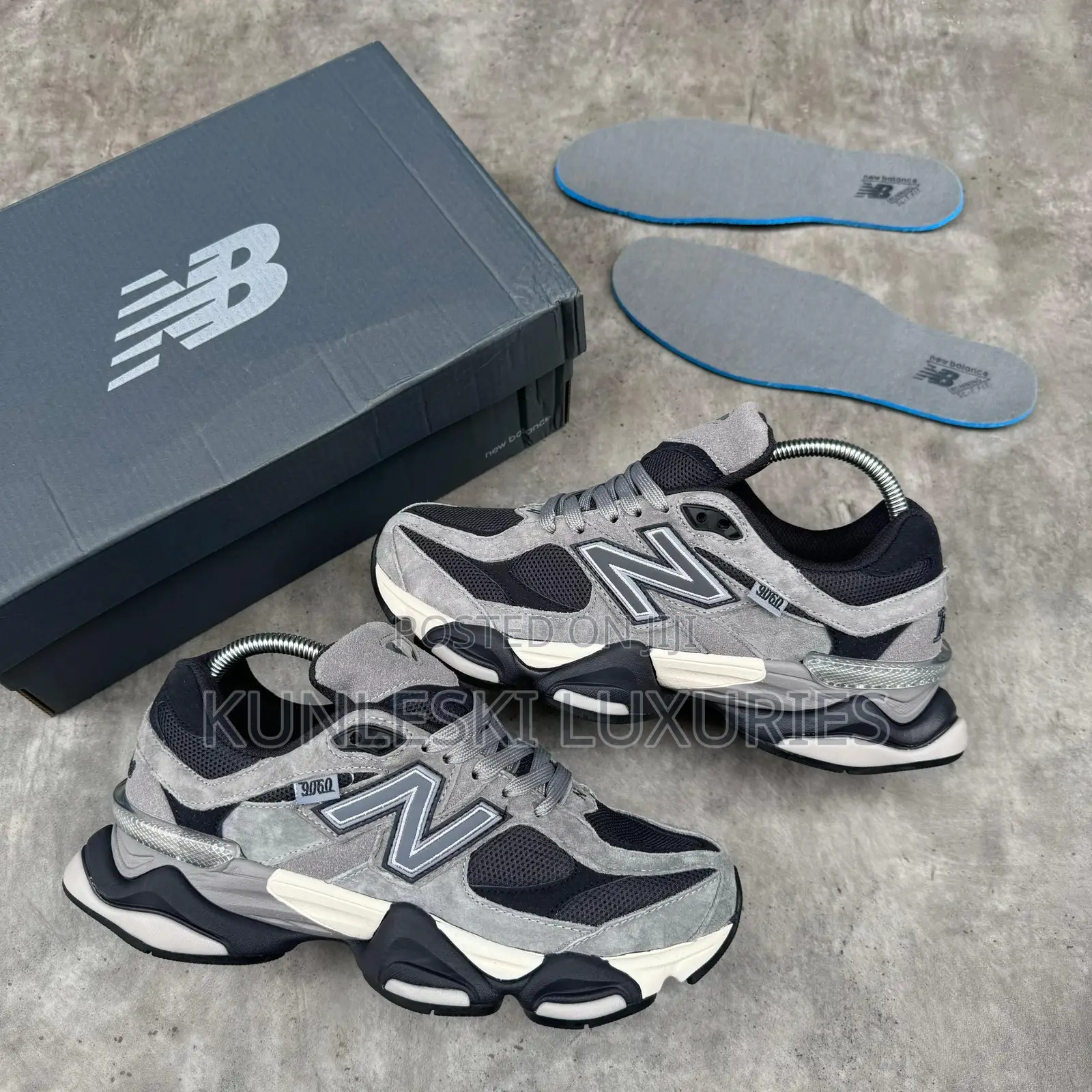 Original New Balance 9060 Grey Sneakers