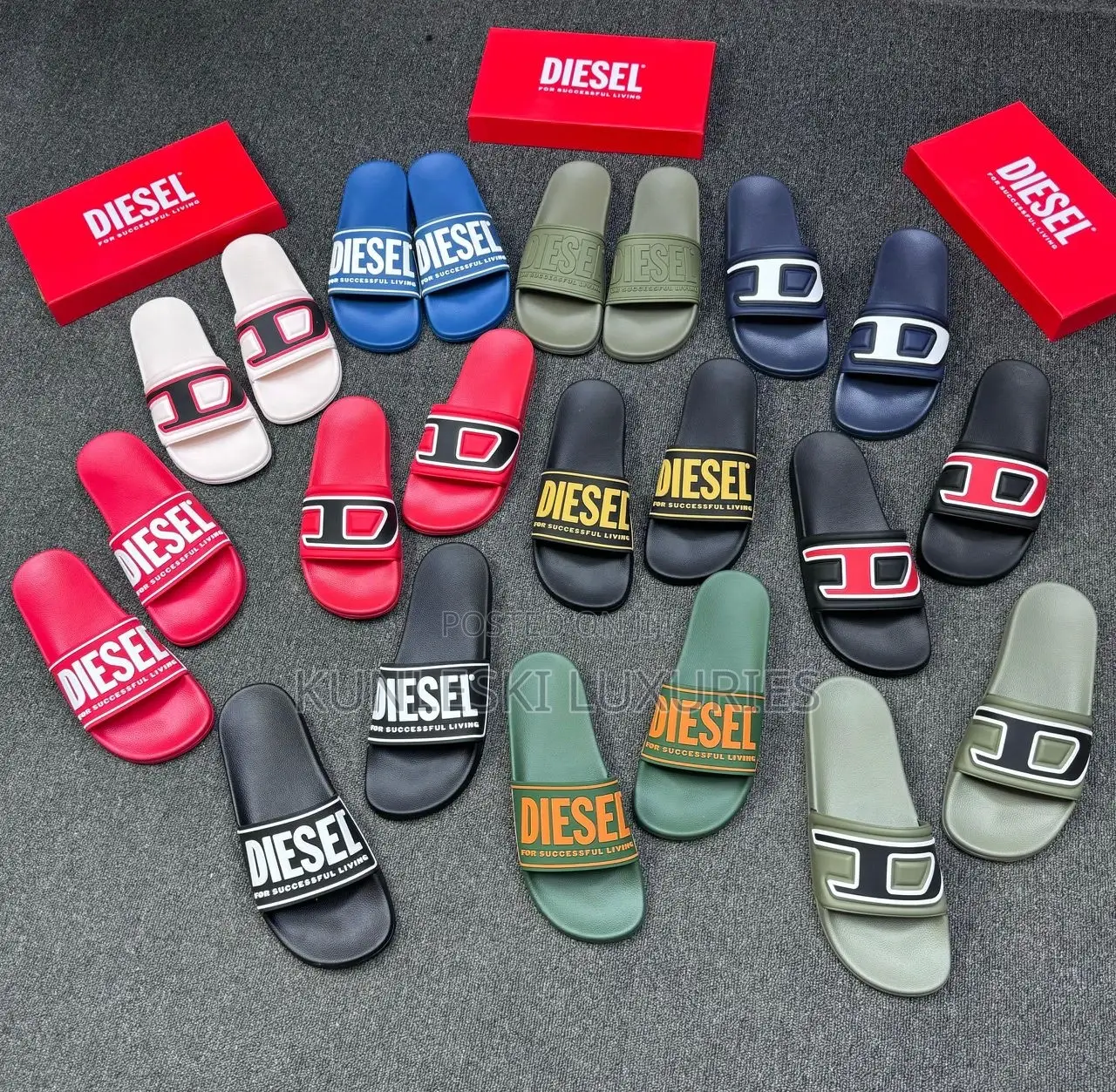 Original Diesel Flip Flop Slides Collections