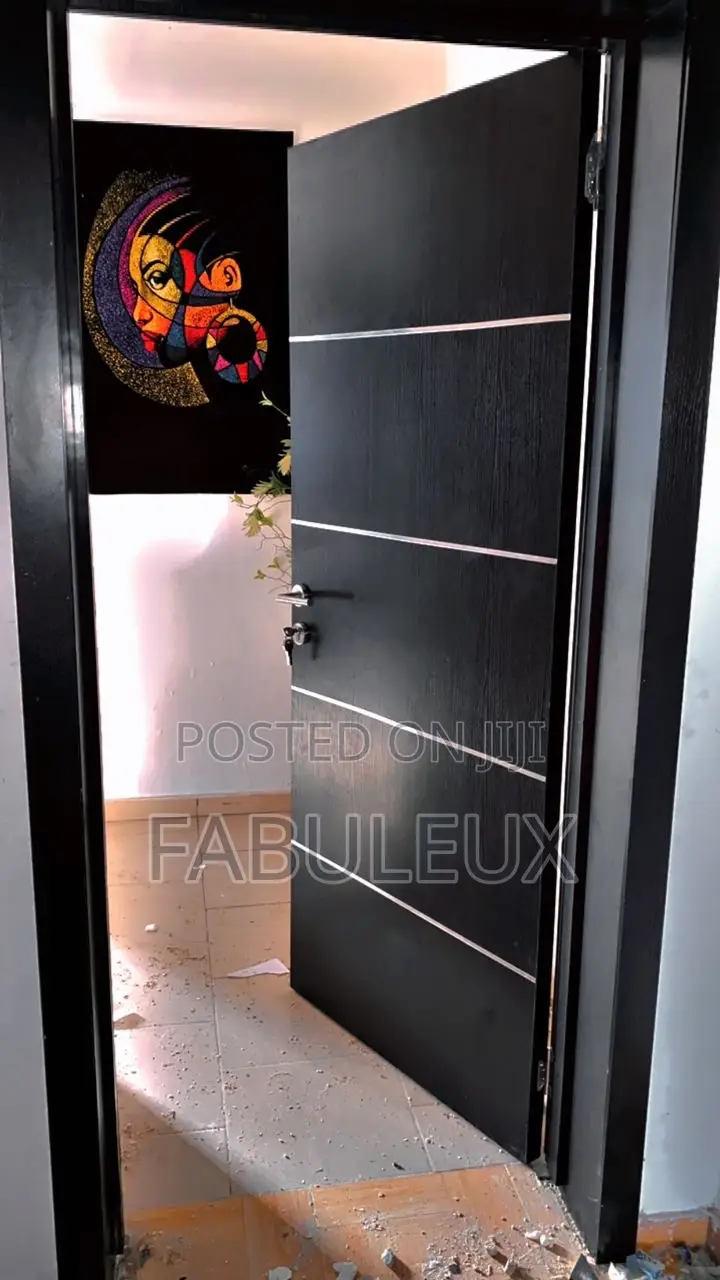 Wenge Chromed HDF Door