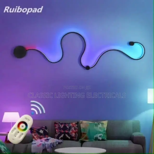Minimalist Led Wall Lamp Modern RGB Dimmable Wall Lamp