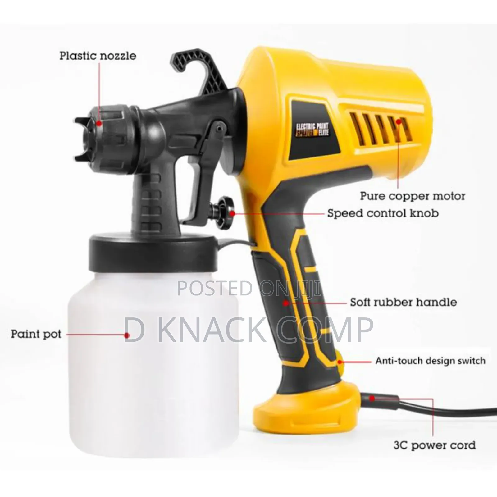 Electric Paint Sprayer Portable Detachable High Pressure