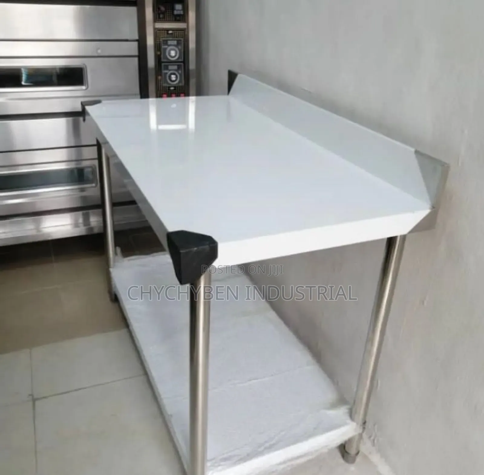 5 Ft With Backsplash Stainless Steel Work Table