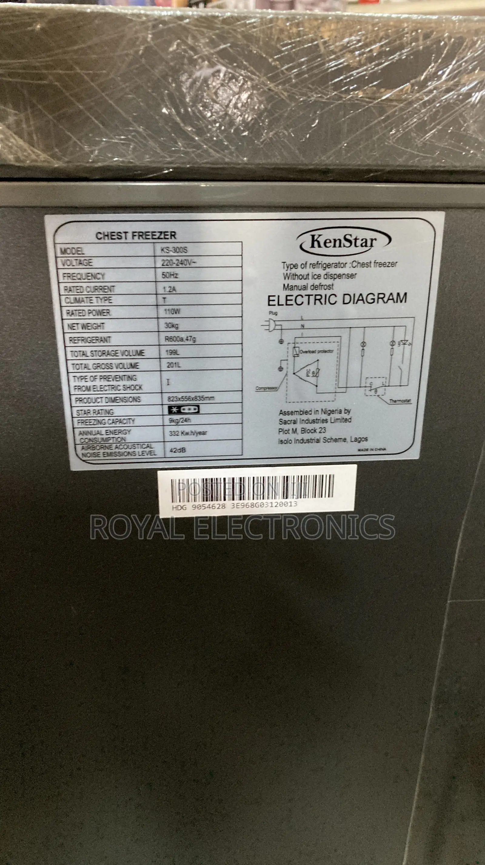Fast Cooling Panasonic Kenstar Chest Freezer 201L KS-300S