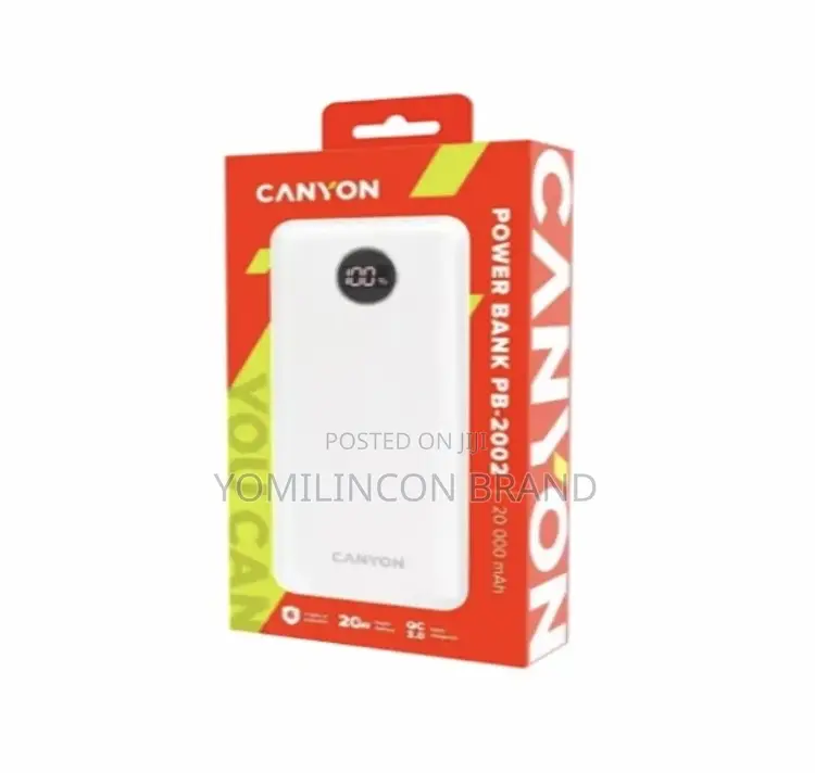 Canyon Power Bank 20000mah Pb-2002 White