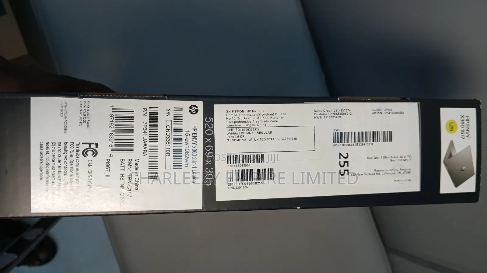New Laptop HP Envy X360 15-Cp0013nr 12GB Intel Core I7 SSD 512GB