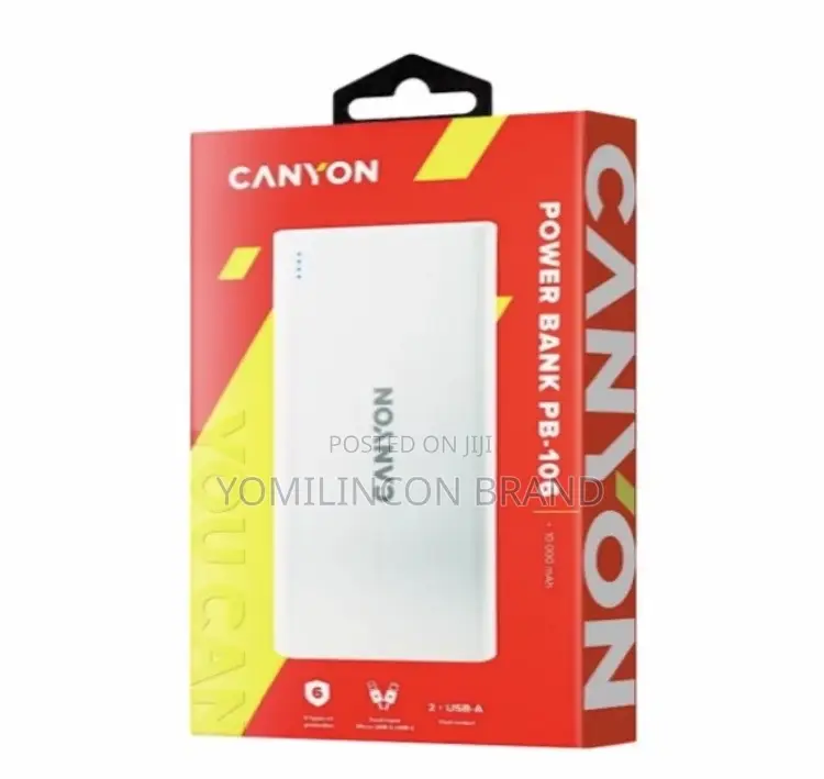 Canyon Power Bank 10000mah Pb-106 White