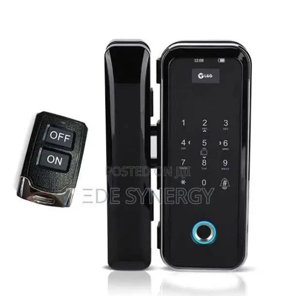 Glass Door Biometric Smartlock With Remote Control