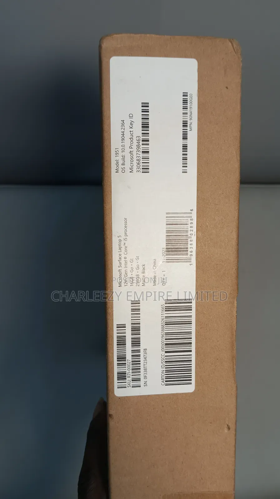 New Laptop Microsoft Surface Laptop 5 16GB Intel Core I5 SSD 256GB