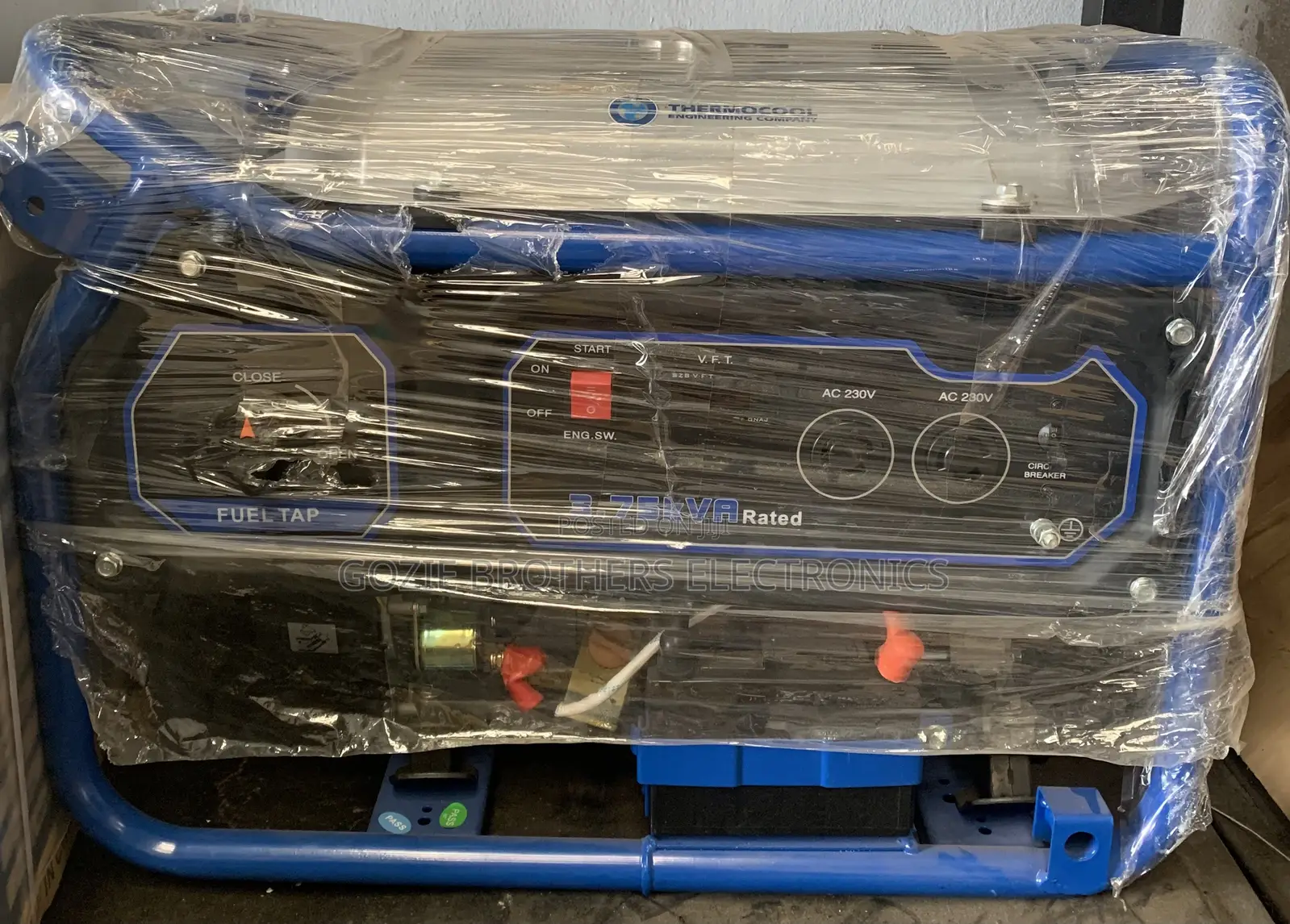 THERMOCOOL 3.75kva Electric Start Generator With Tyre