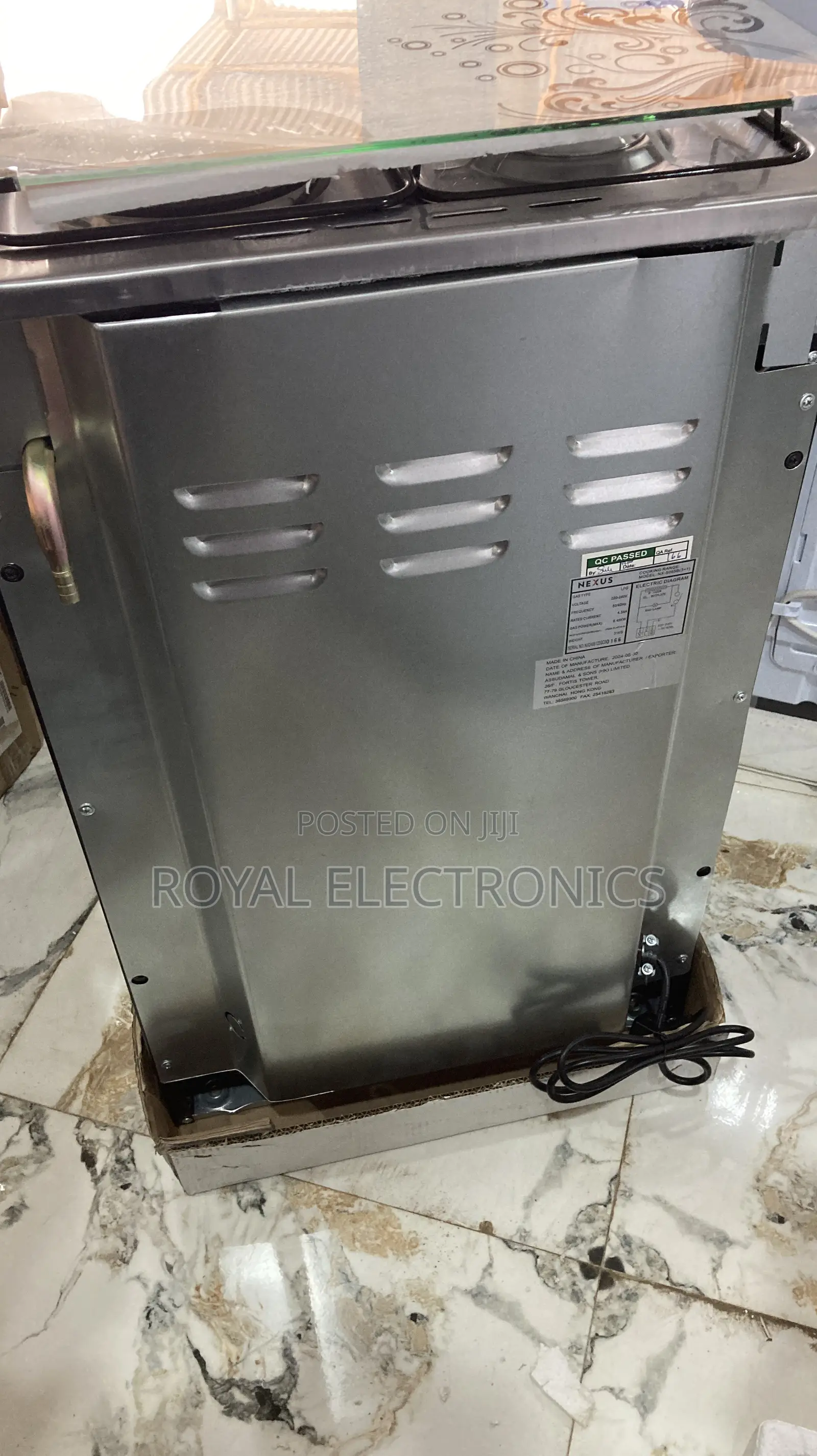 High Quality Nexus Gas Cooker With Hotplate Nx5055b(3+1)