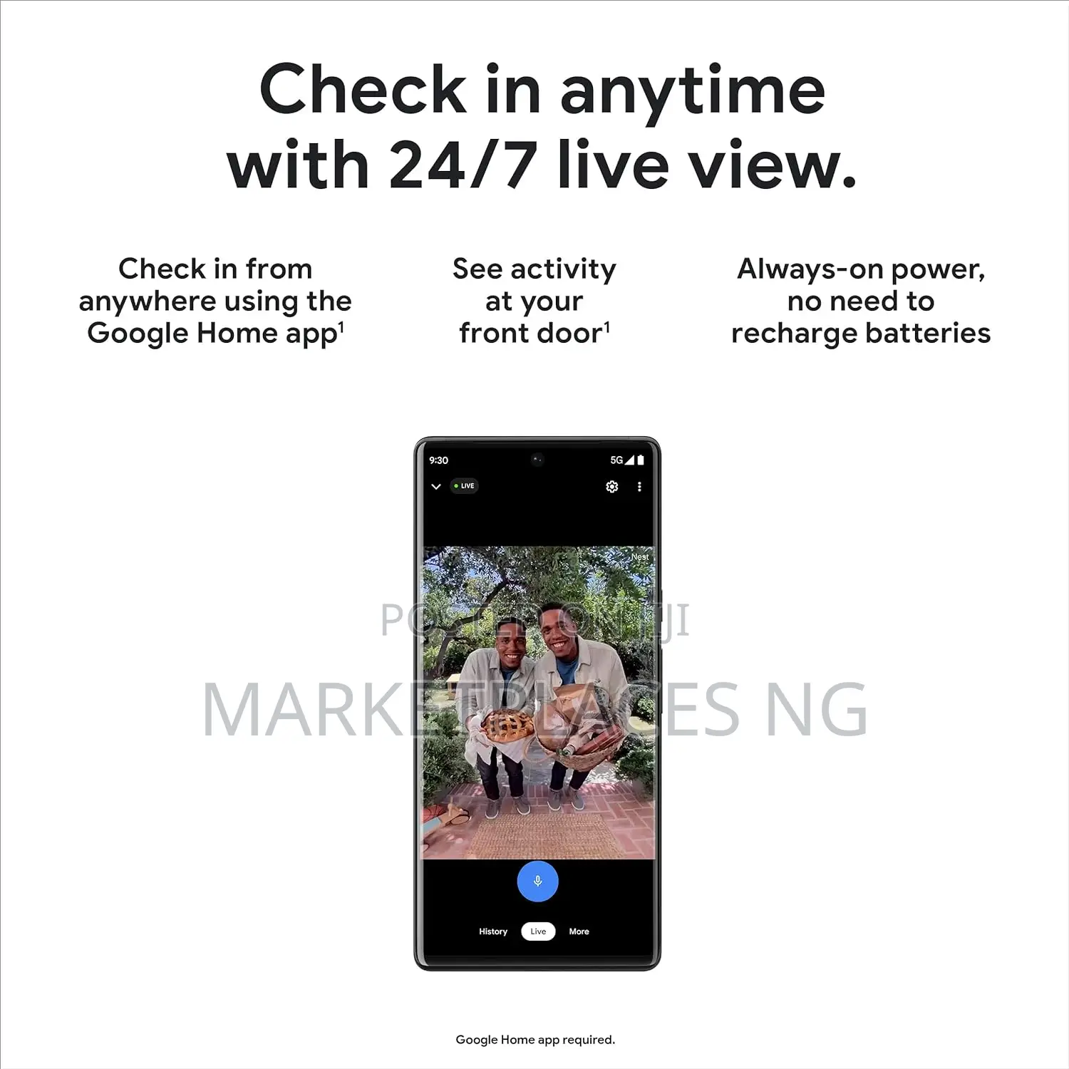 Google Nest Doorbell - (Wired, 2nd Gen) - Linen