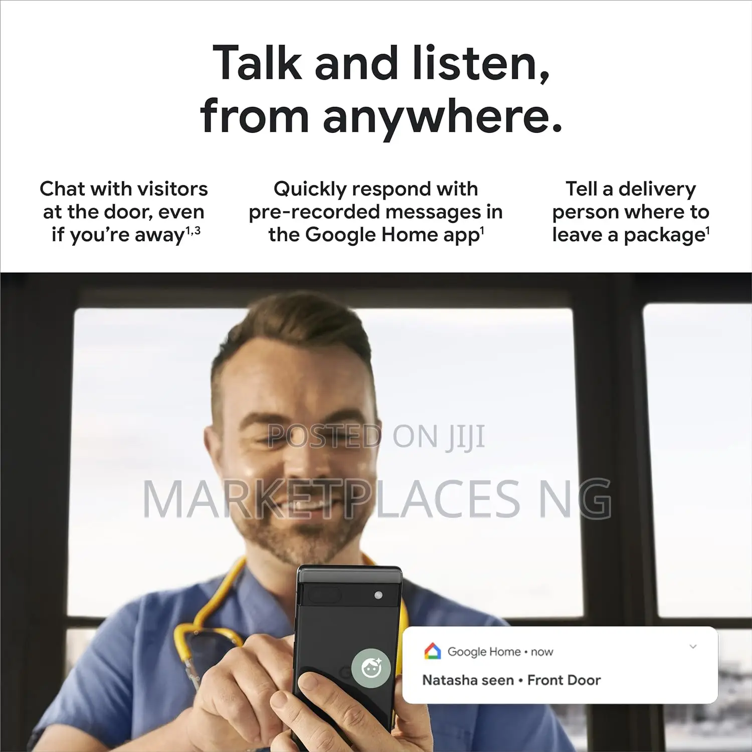 Google Nest Doorbell - (Wired, 2nd Gen) - Linen