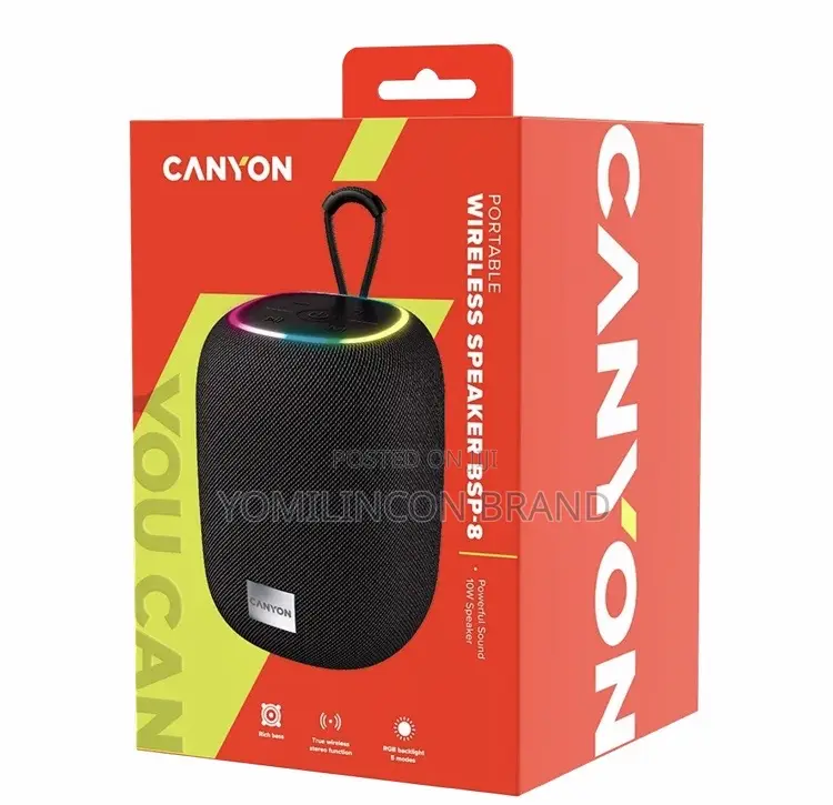 Canyon Bluetooth Speaker BSP-8 Black