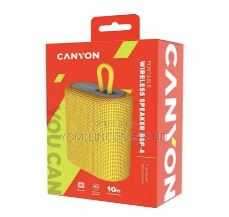 Canyon Bluetooth Speaker BSP-4 Yellow