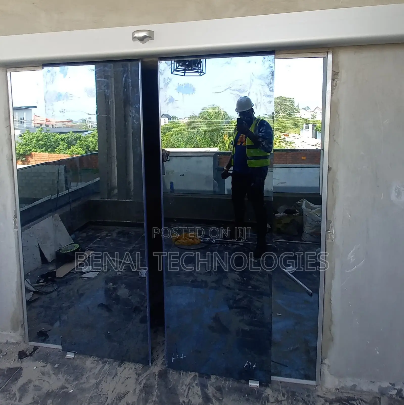 Sensor Sliding Glass Panel System