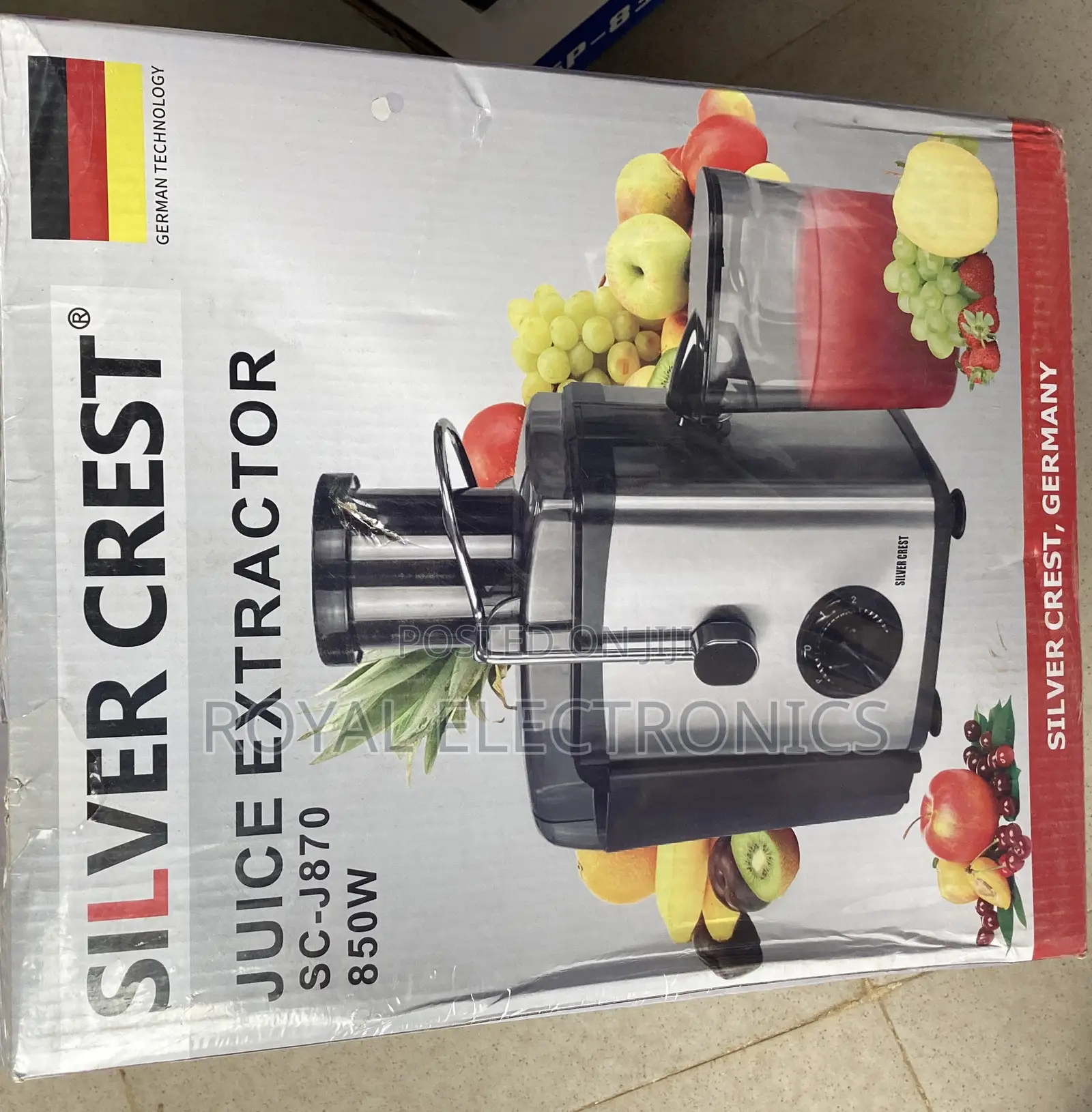 Very Big Silver Crest Juice Extractor 600ml Juice Jug SCJ870