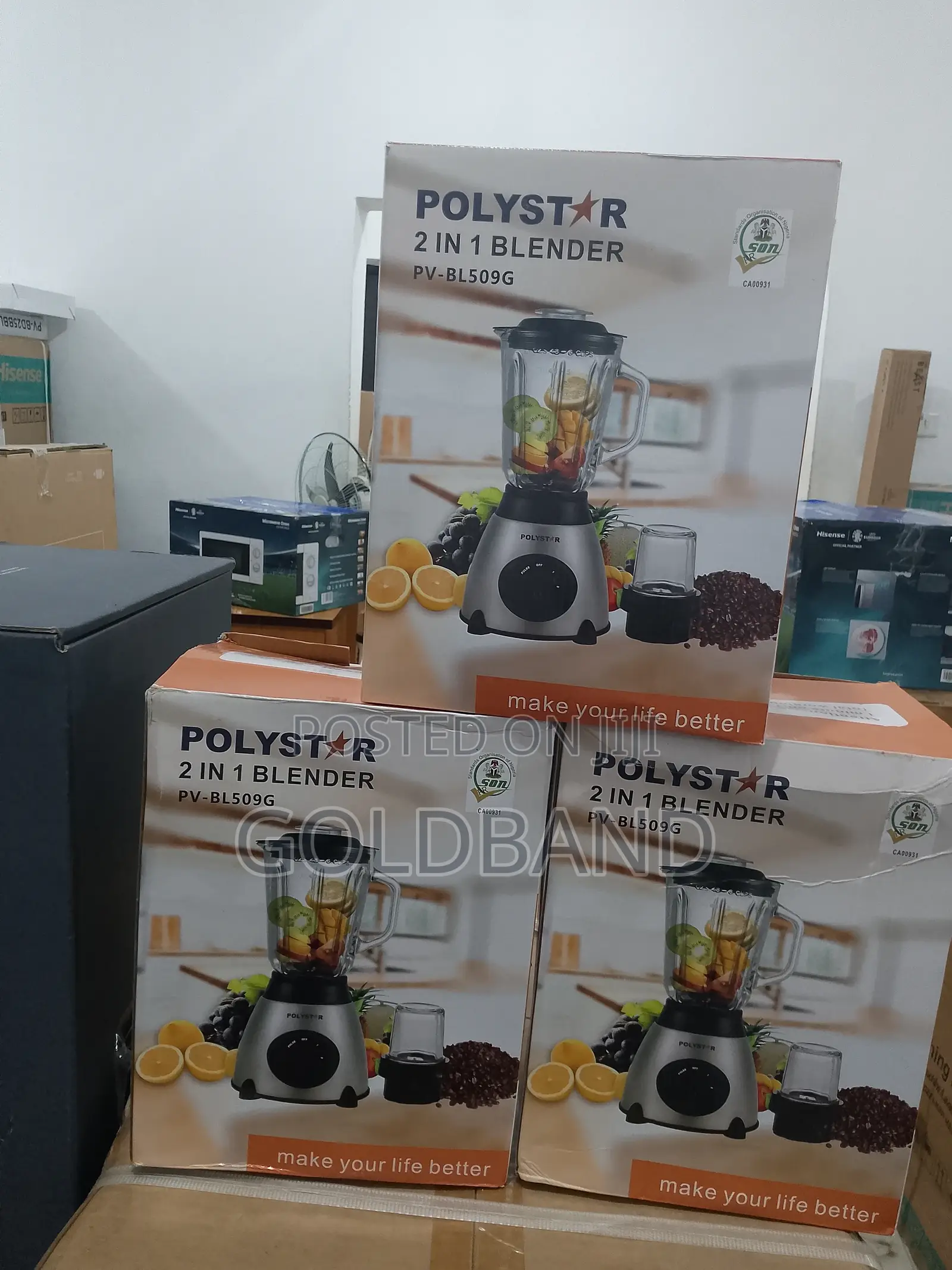 Polystar 15L 2in1 Modern Blender Pv-Bl509g