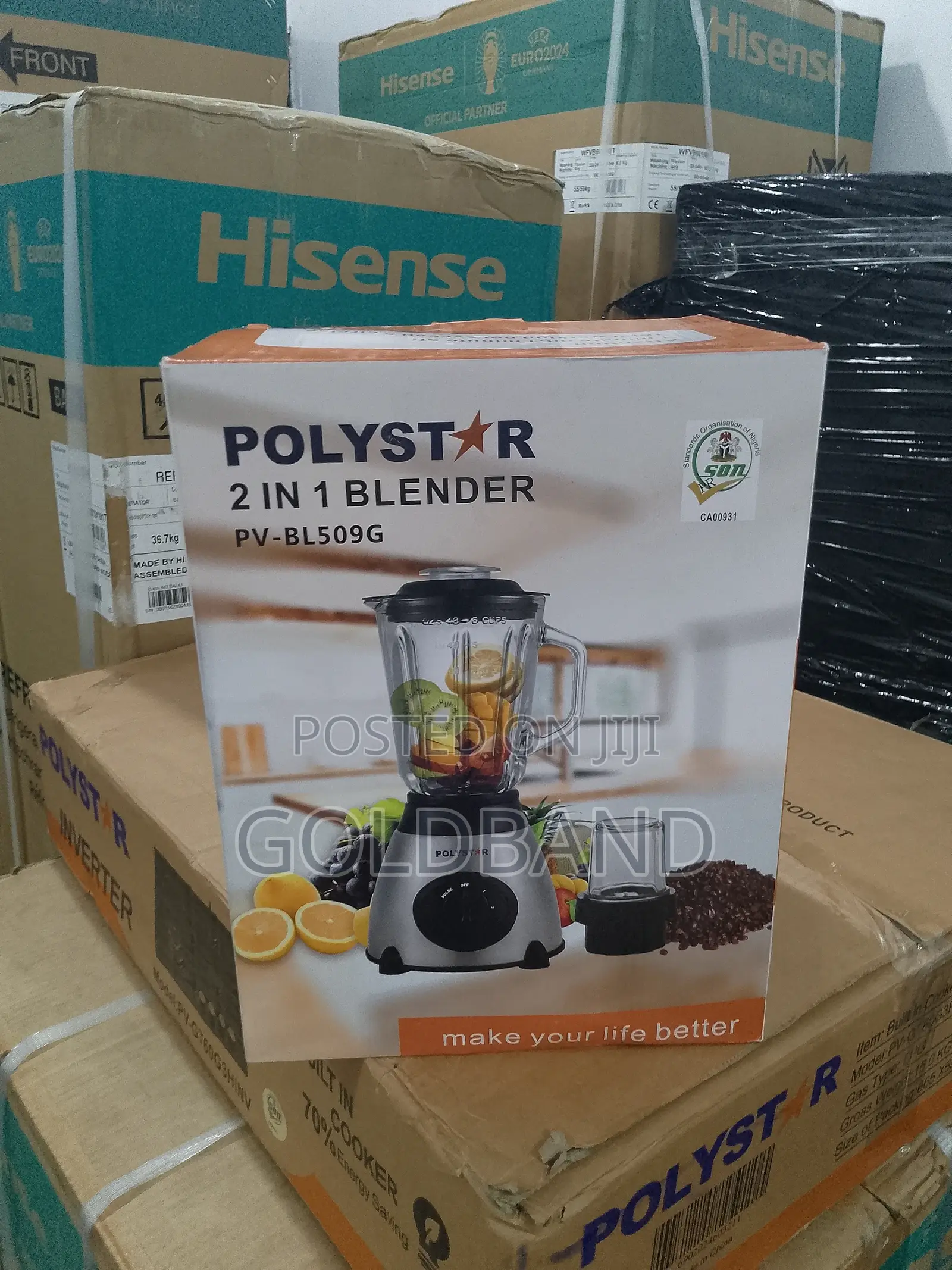 Most Standard Polystar 1.5L 2in1 Blender Pv-Bl509g