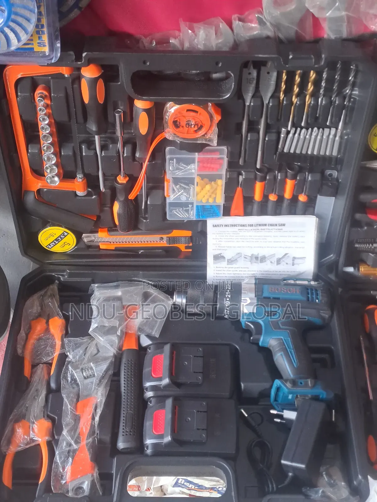 Tool Boxes Wih 12v Cordless Drill Driver Tools Kit