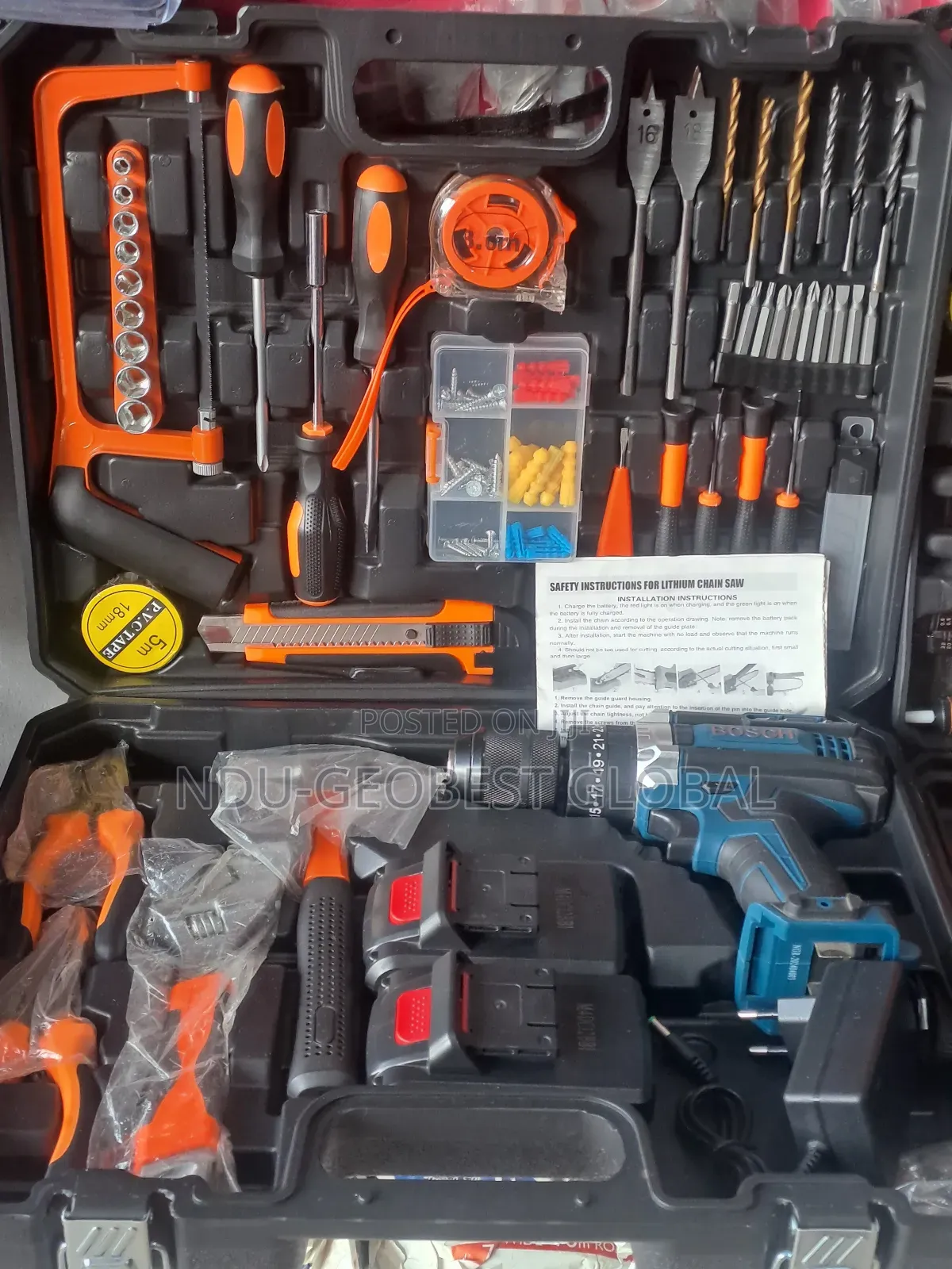Tool Boxes Wih 12v Cordless Drill Driver Tools Kit
