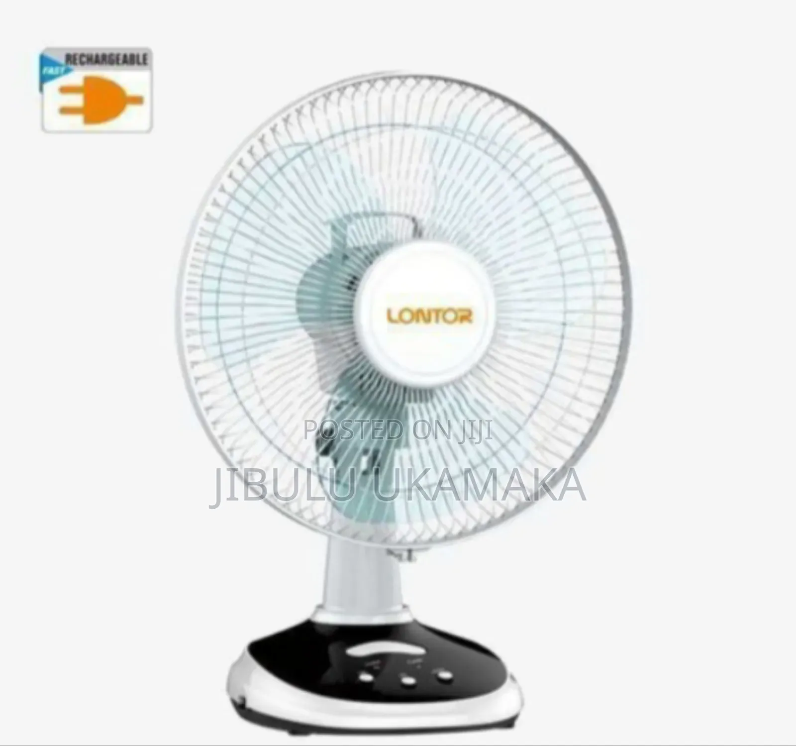 Table Rechargeable Fan 12 Inces