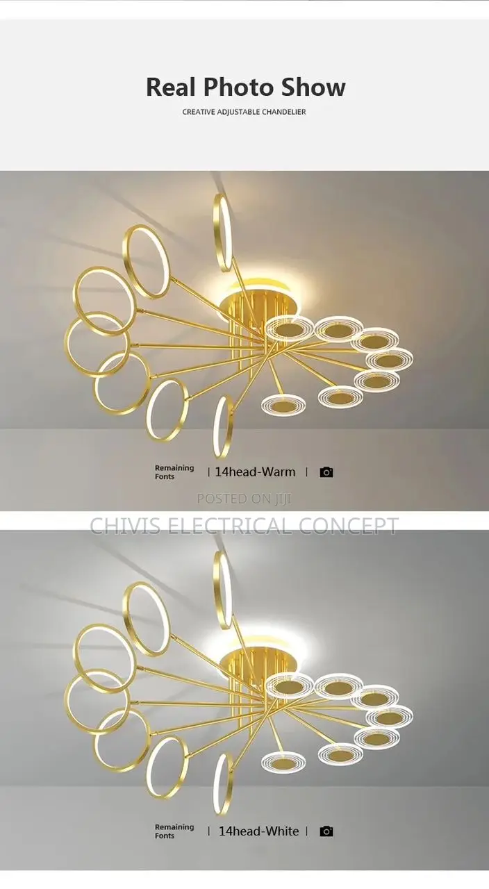 NEO Gleam Modern Led Chandelier for Living Room Bedroom Stud