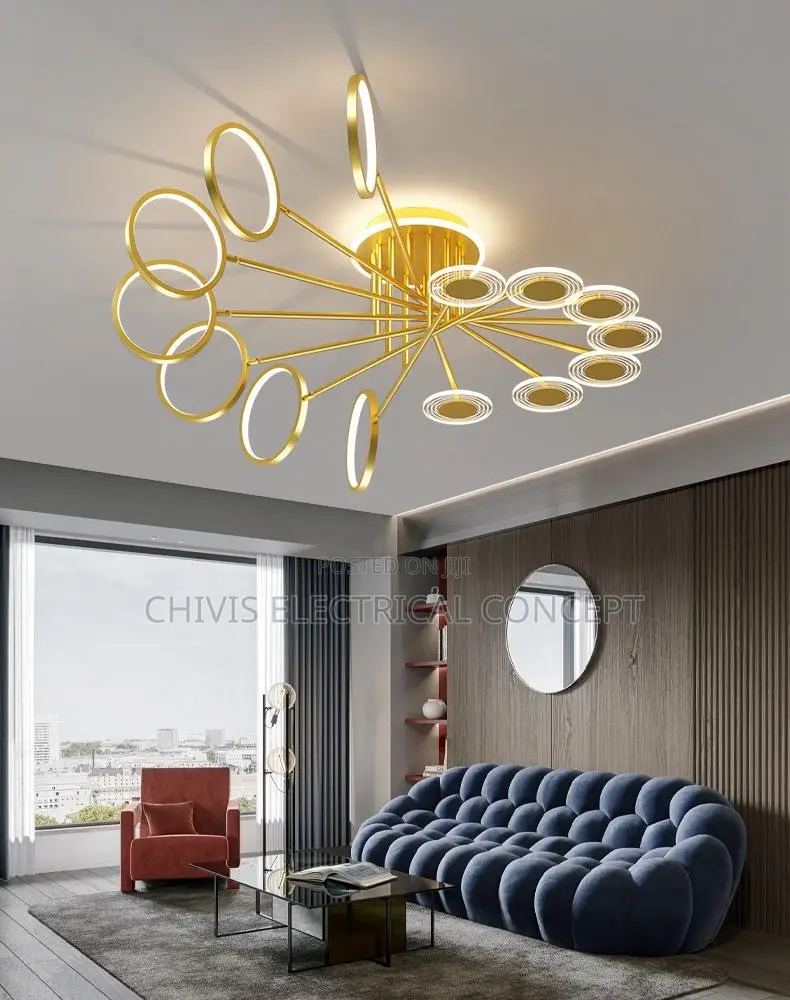 NEO Gleam Modern Led Chandelier for Living Room Bedroom Stud