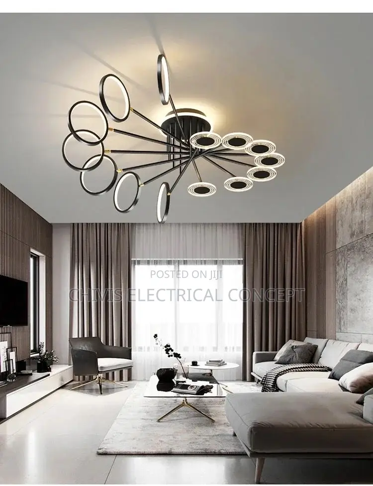 NEO Gleam Modern Led Chandelier for Living Room Bedroom Stud