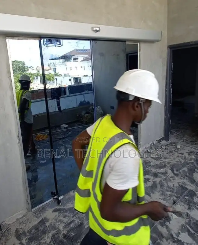 Motion-Triggered Glass Sliding Door