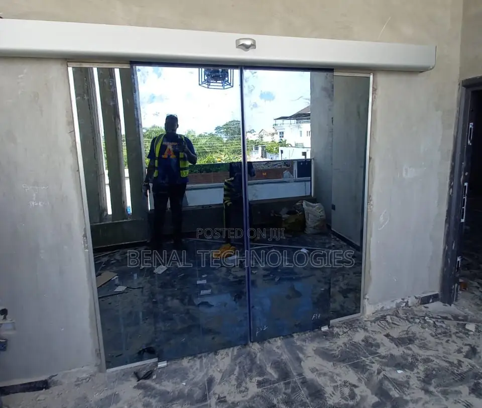Motion-Sensitive Glass Entry Door