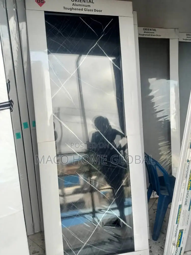 Full Glass Toilet Door Height Quality Aluminum