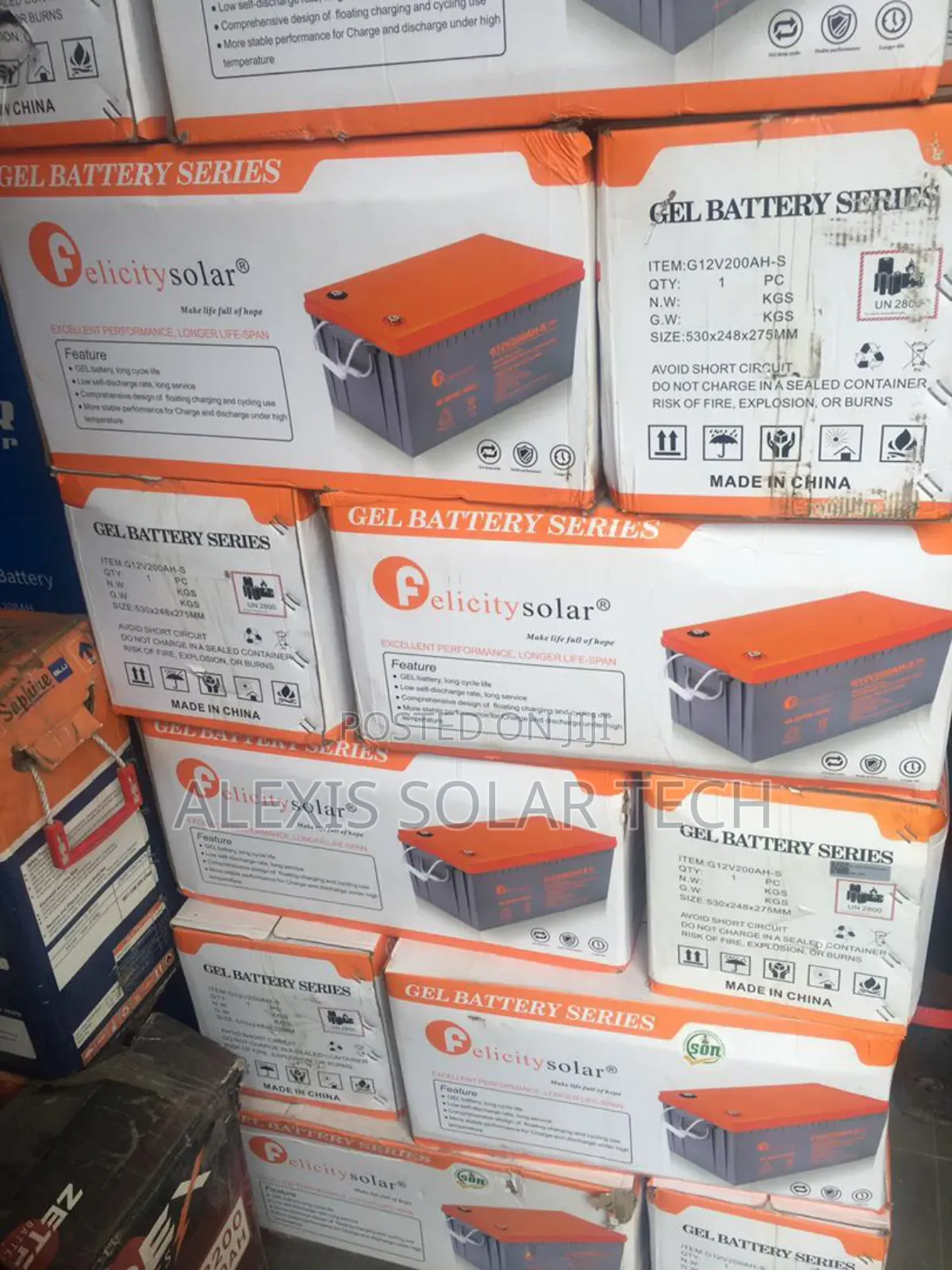 200ah Felicity Dry Cell Solar Battery
