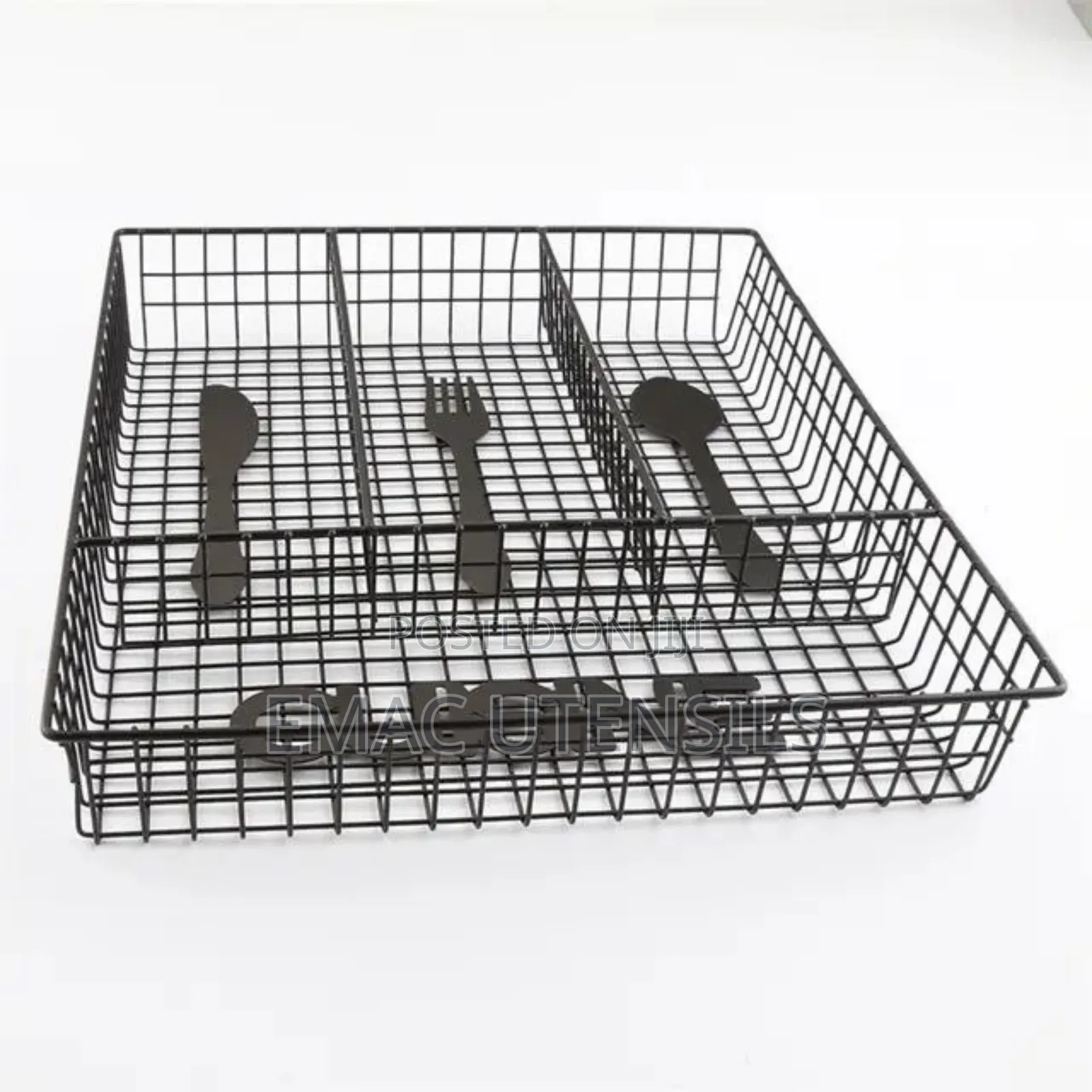 Metal Wire Cutlery Drawer Storage Tray