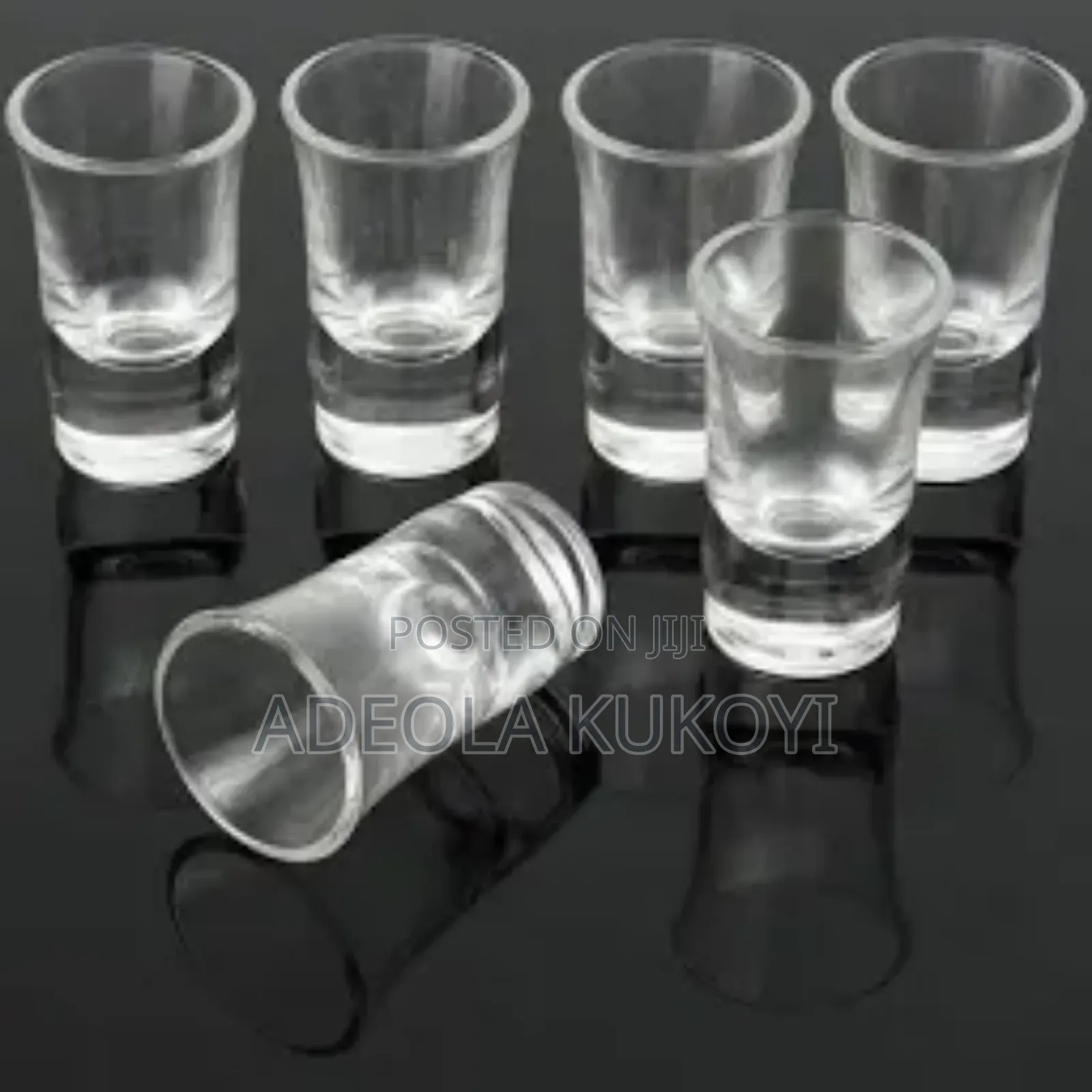 Glass Shot Cups- 6pcs in a Pack