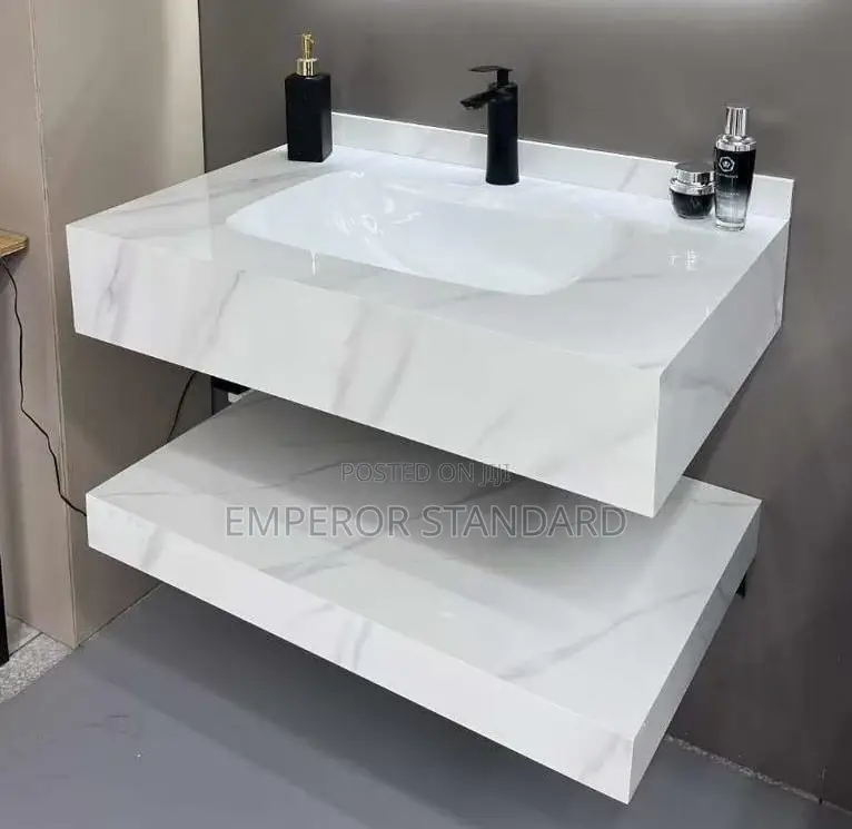 Quality Black Cabinet With Mirror, Cabinet Basin