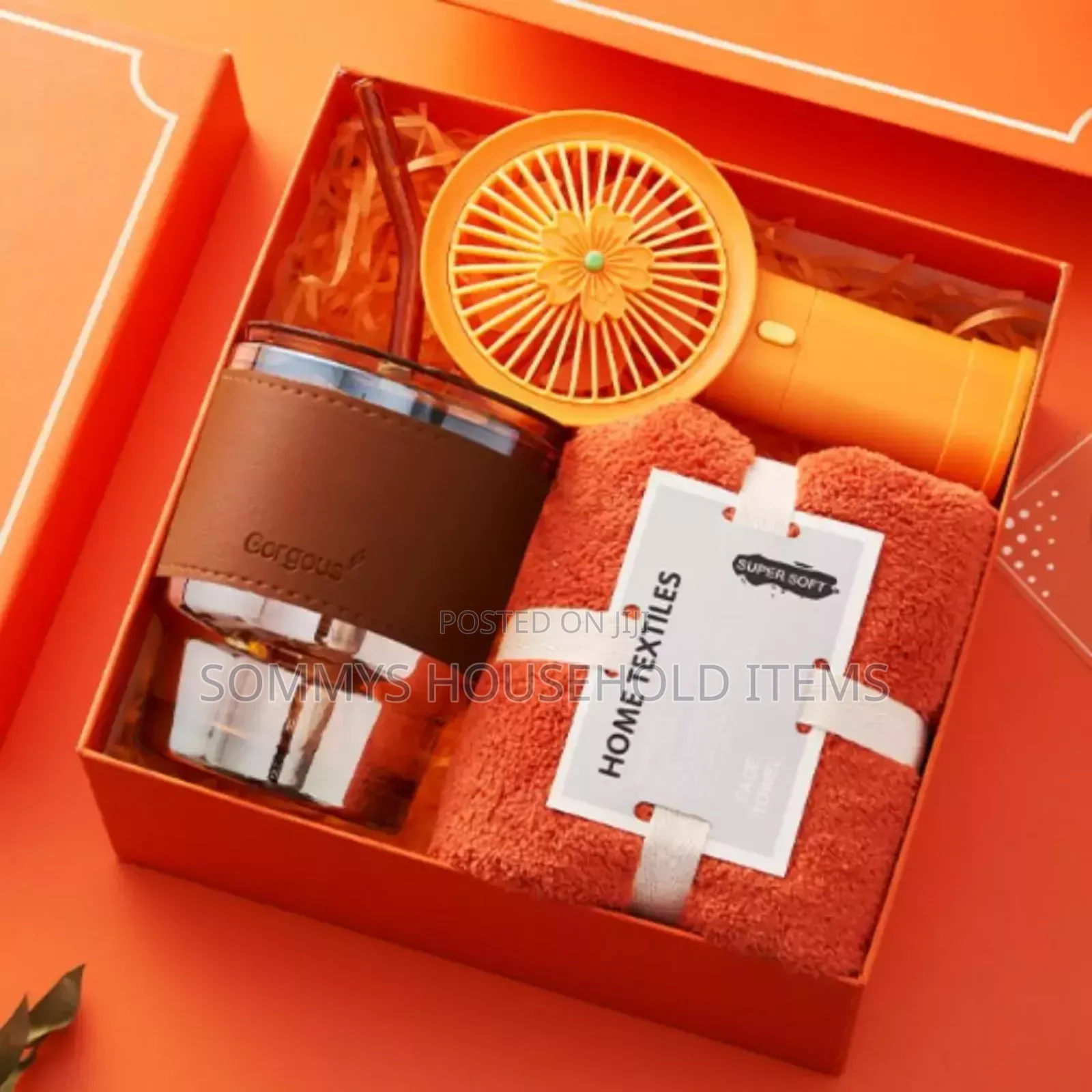 3in1 Gift Items (Mini Fan,Mug,Towel/Umbrella)