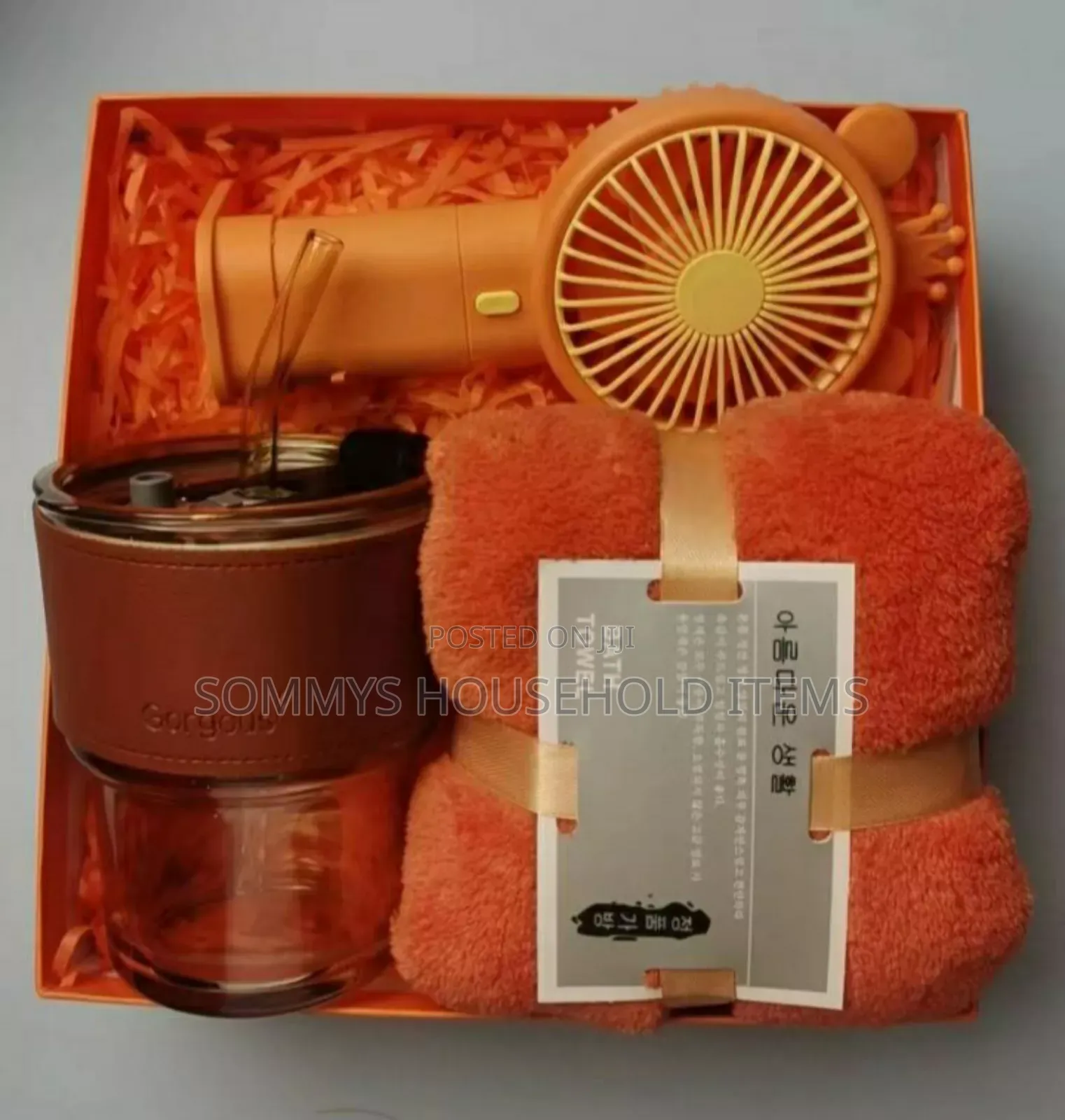 3in1 Gift Items (Mini Fan,Mug,Towel/Umbrella)