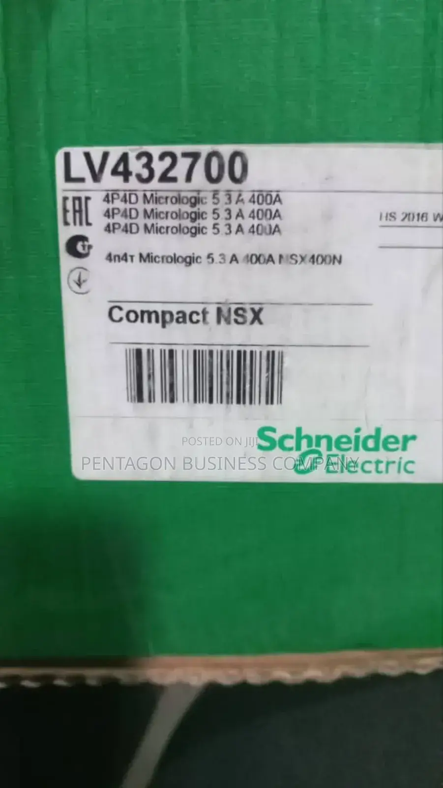 Pure Orignal 400A 4pole Schneider Masterpact Breaker (5.3ml)