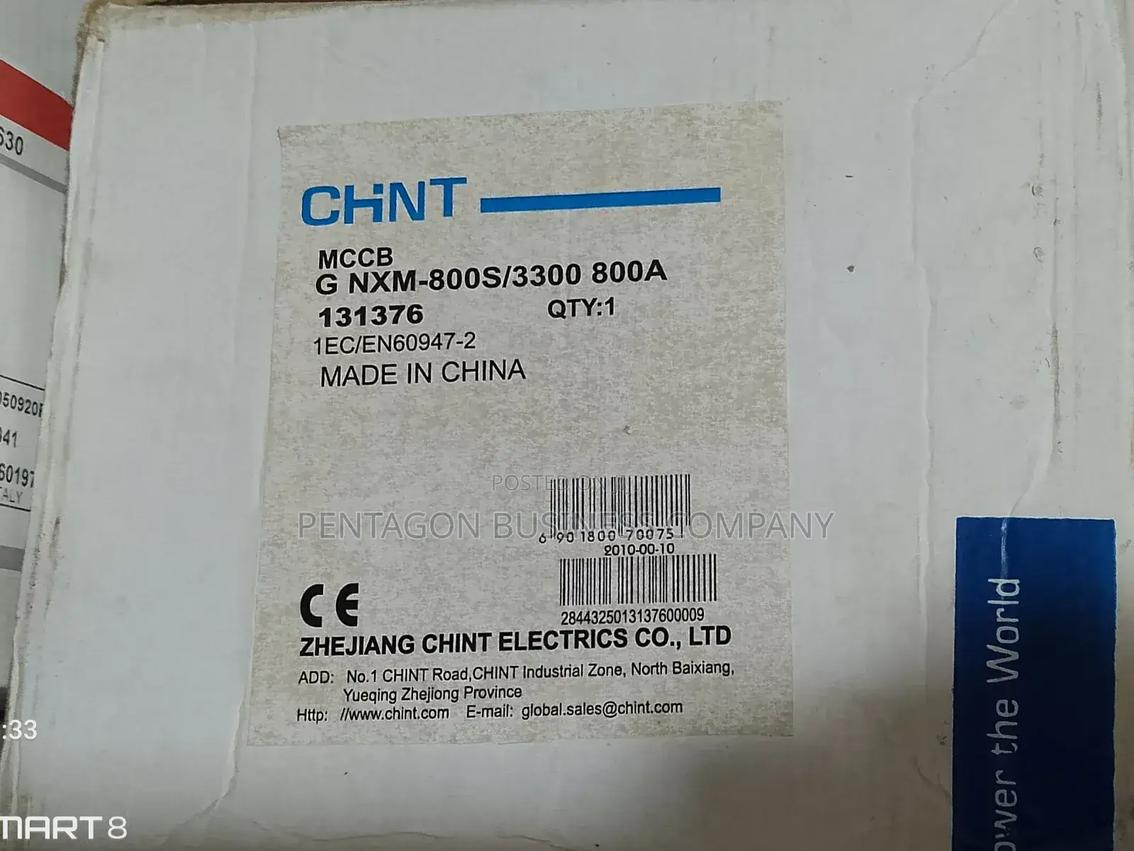 800A 3pole Chint McCb Breaker
