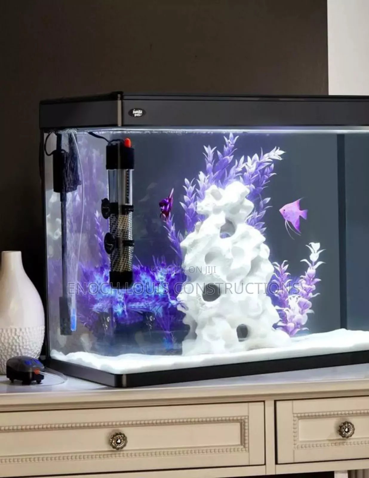 We Build Large Aquarium Fish Tank With Water Fountain