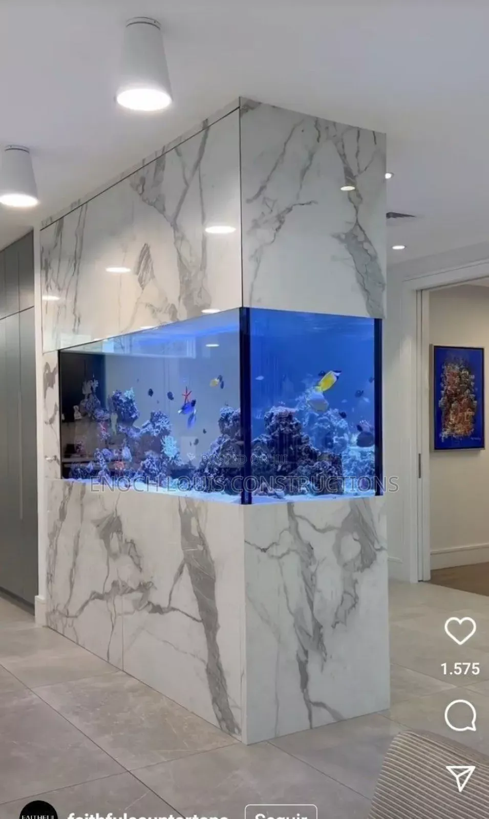 We Construct Big Outdoor Fish Aquarium for Homes and Offices