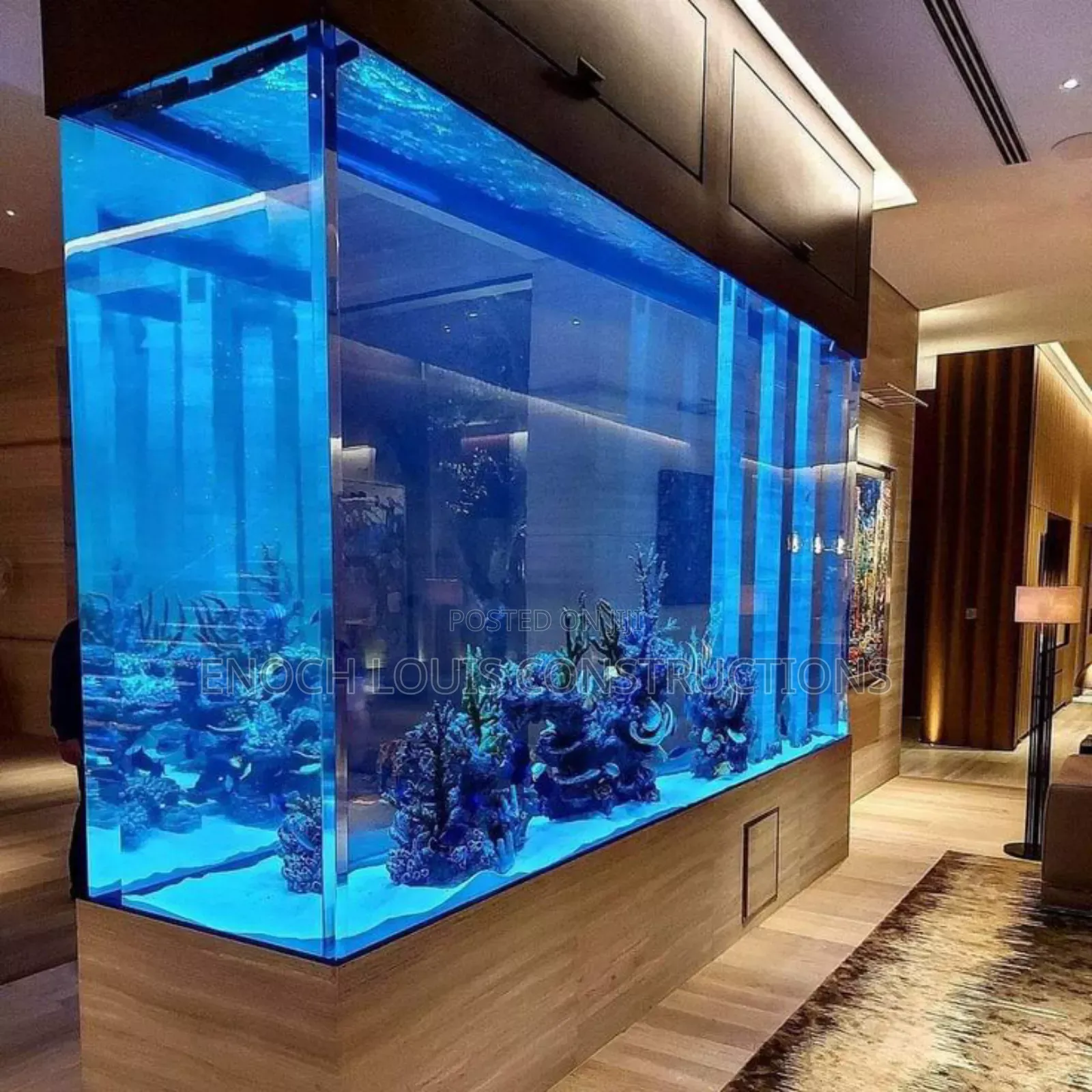 We Construct Big Outdoor Fish Aquarium for Homes and Offices