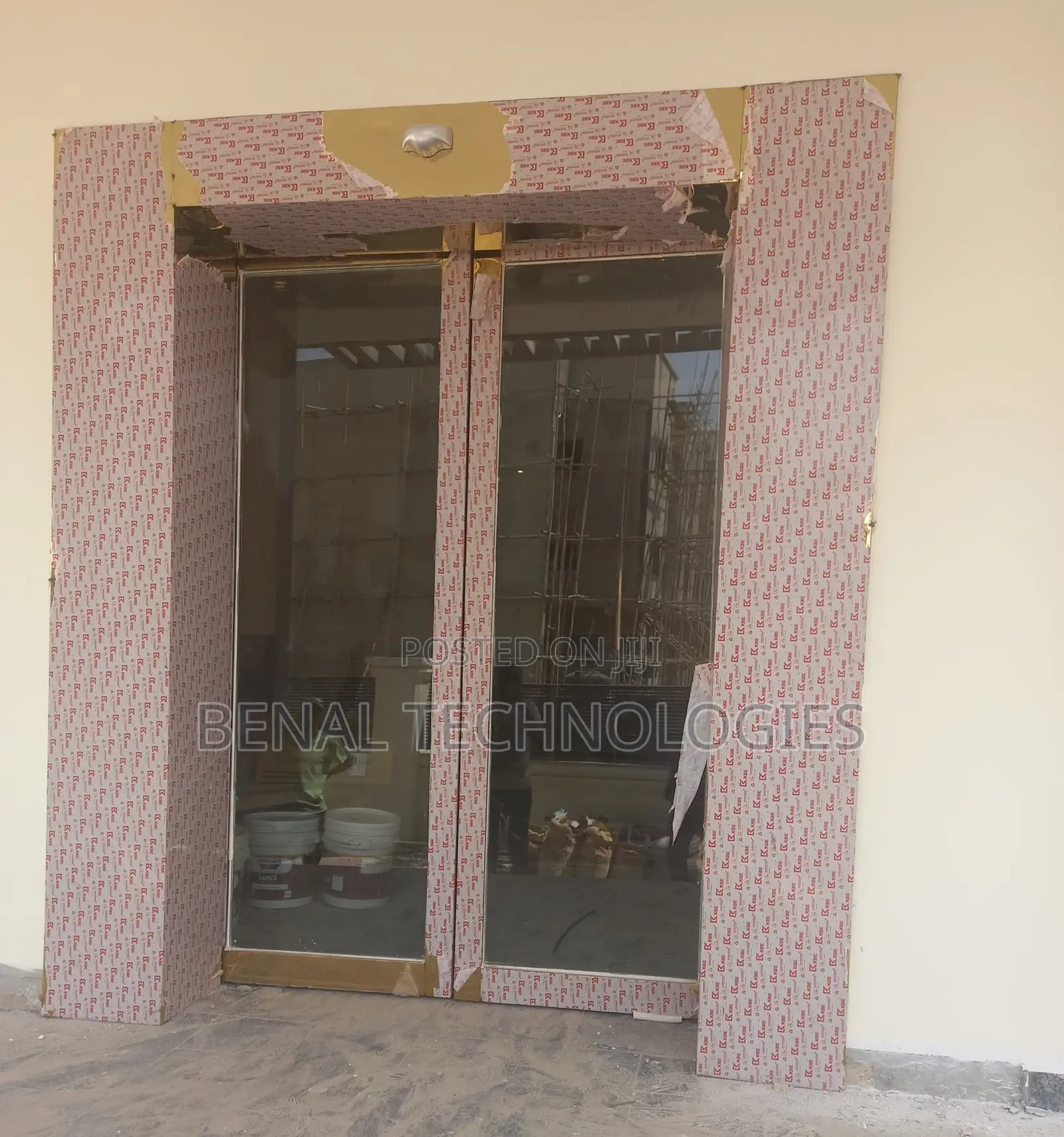 Motion-Activated Glass Entry Door