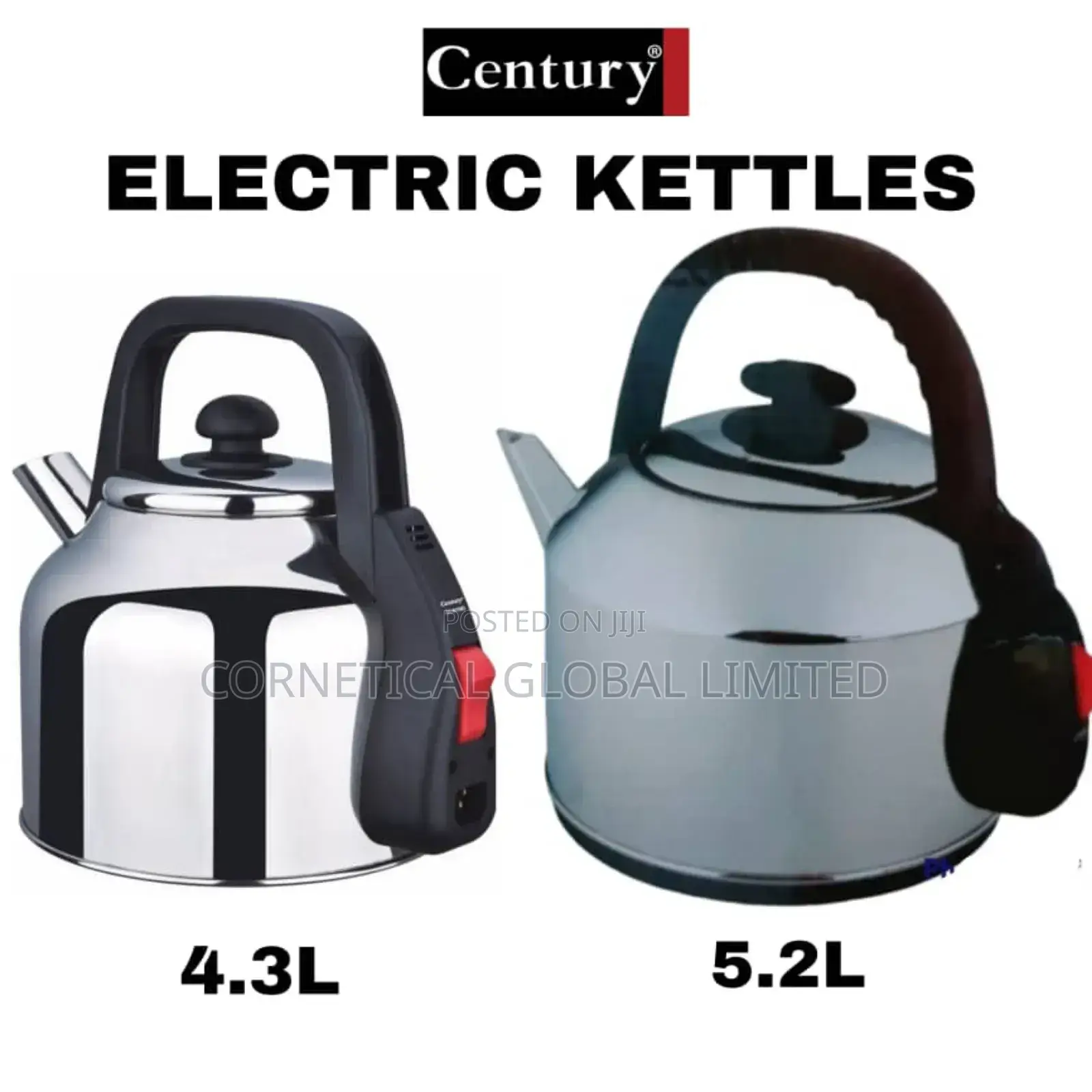 Century Automatic Electric Stainless Steel Kettle 5.2L