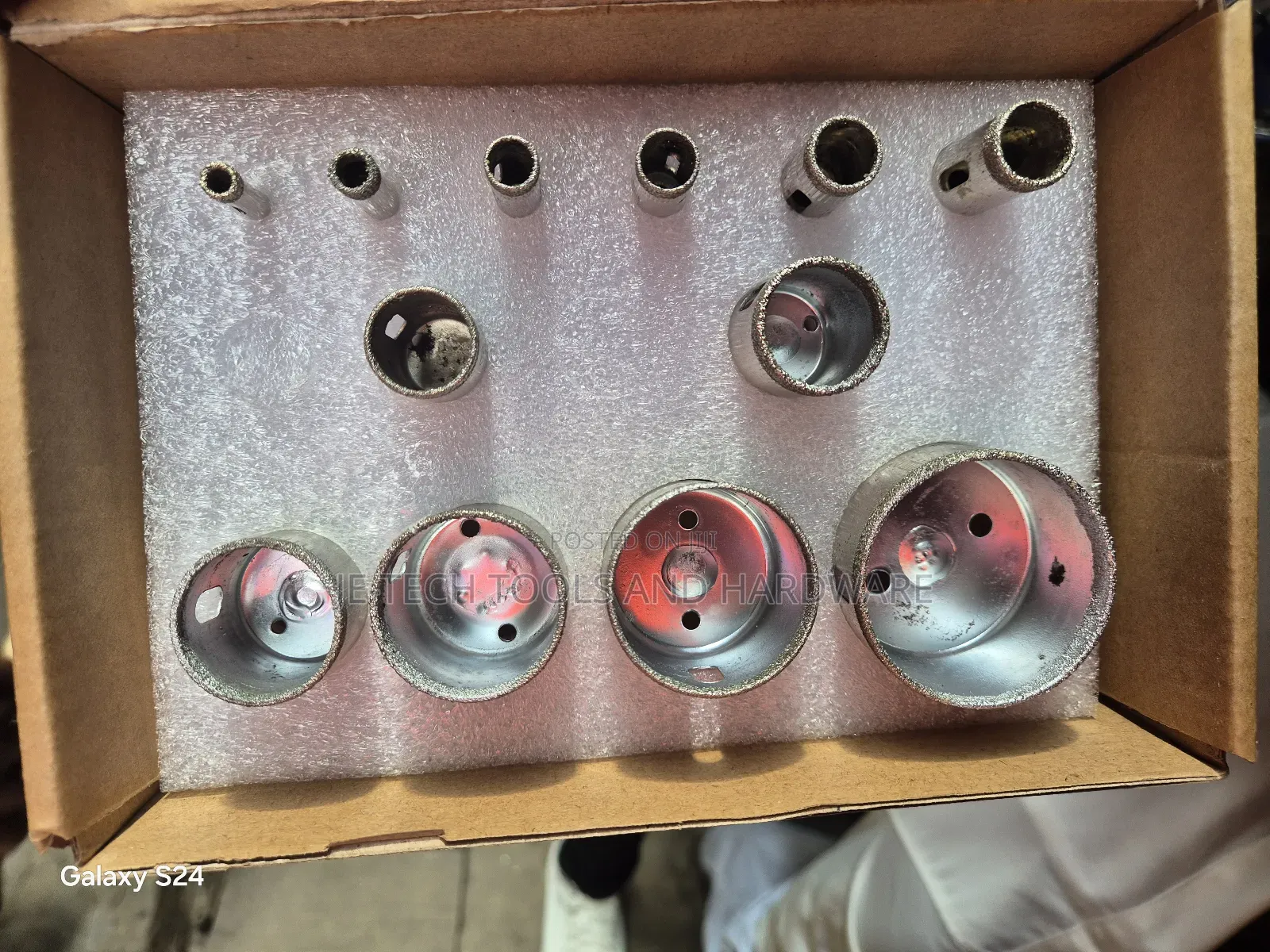 12pcs Diamond Hole Saw 3-50mm Set Tile Ceramic Marble
